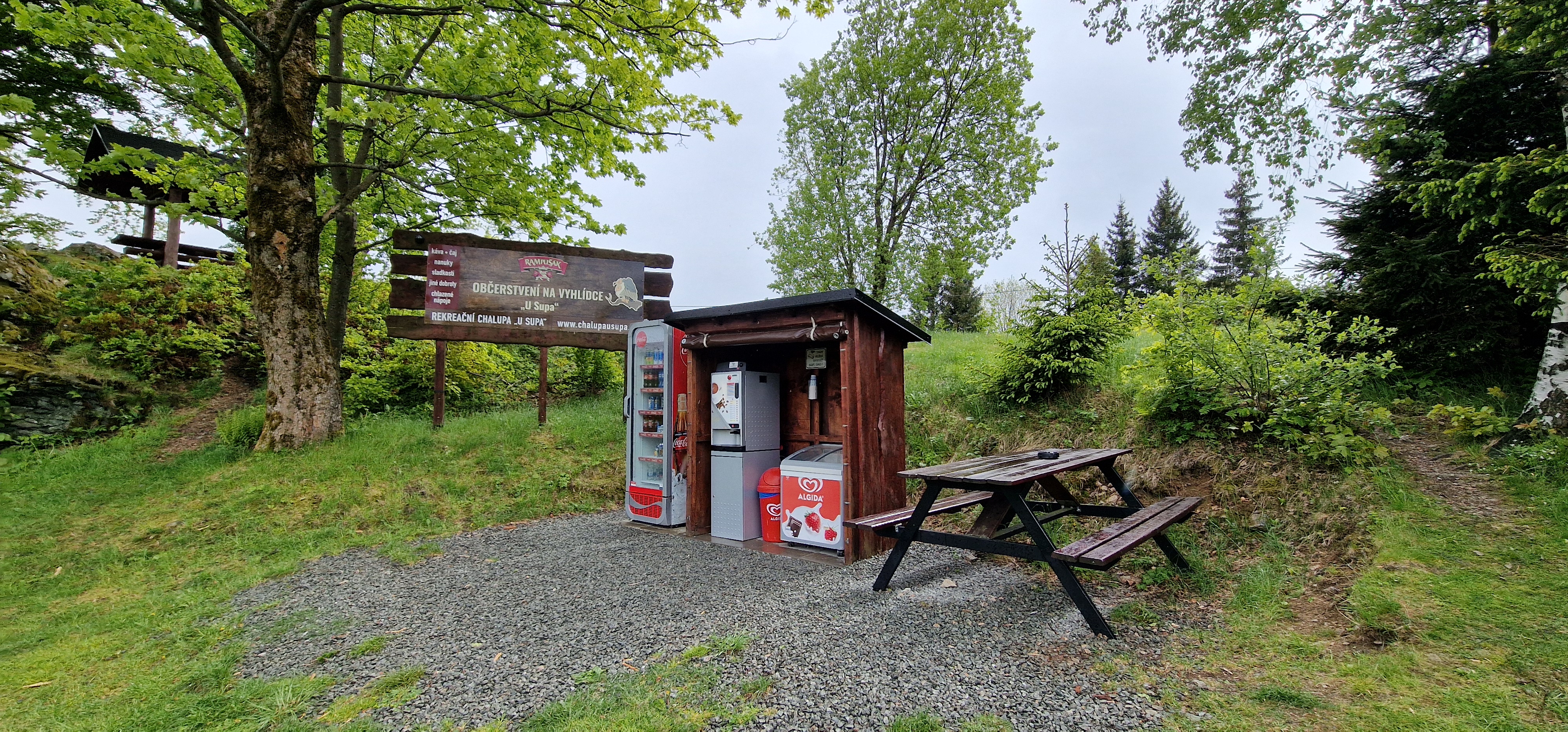 Občerstvení na vyhlídce U Supa