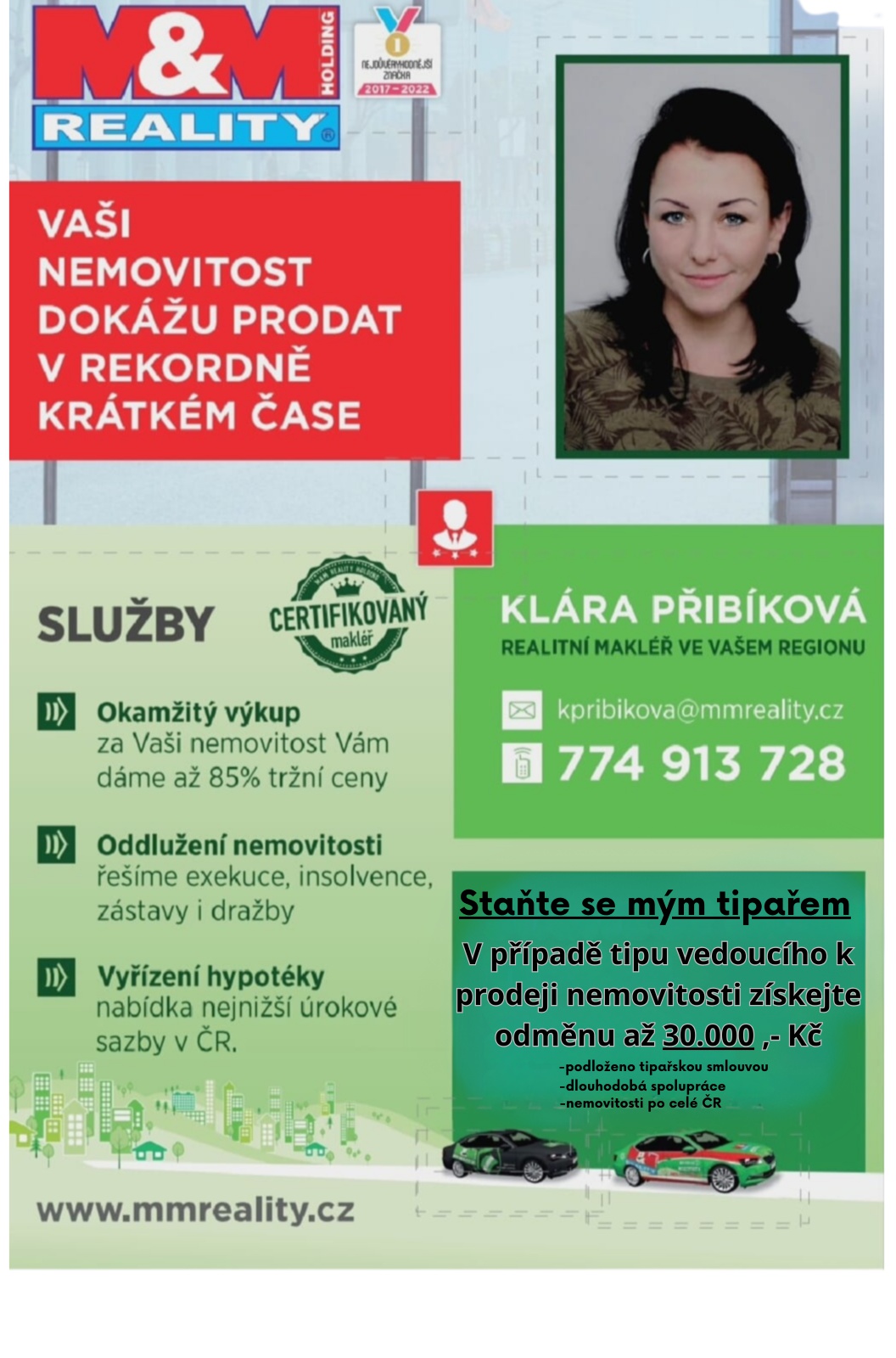 M&M reality holding a.s. Klára Přibíková foto 2