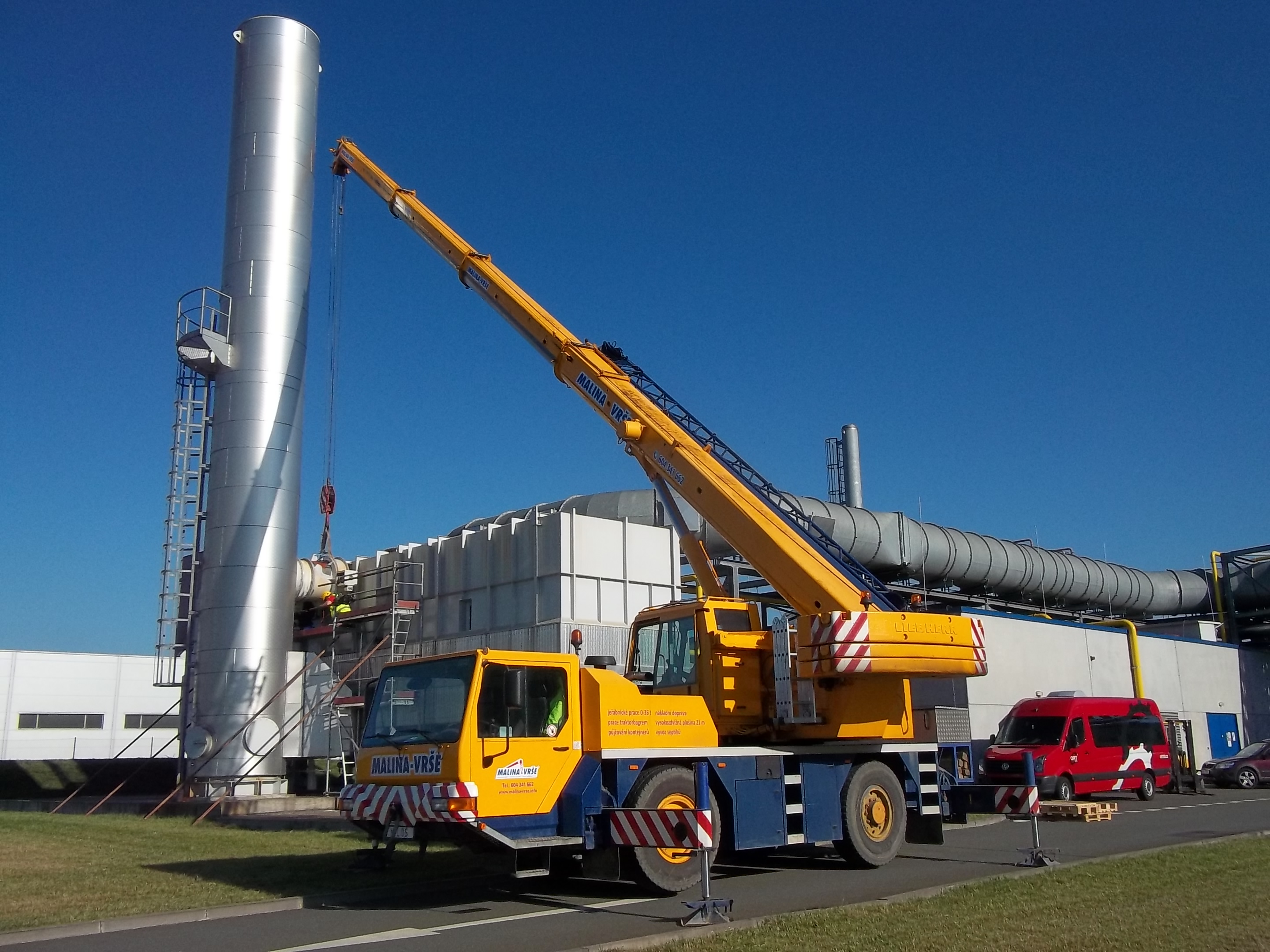 MALINA - VRŠE - Jeřáby a jeřábnické práce