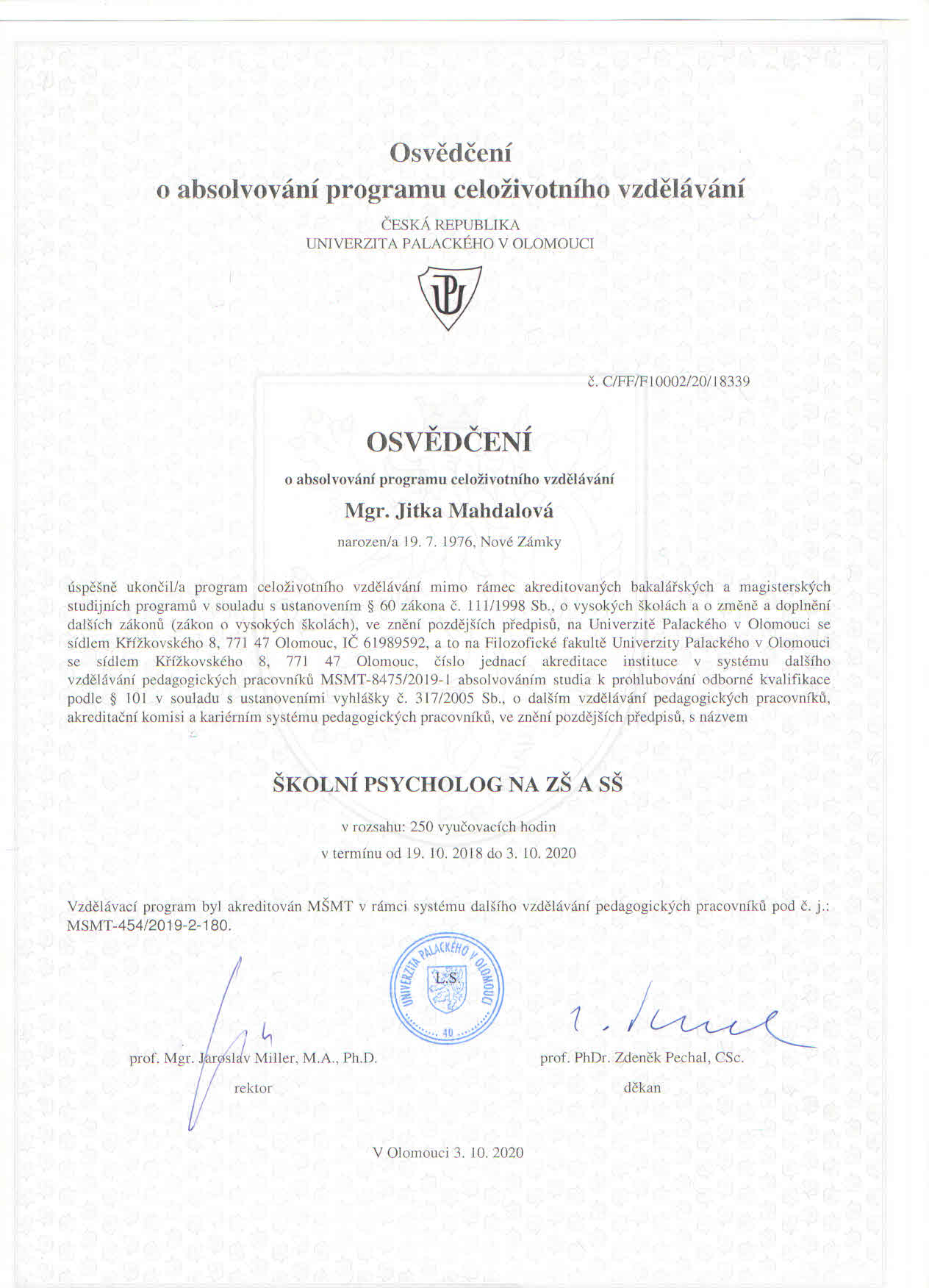 Psycholožka a psychoterapeutka Jitka Mahdalová foto 3