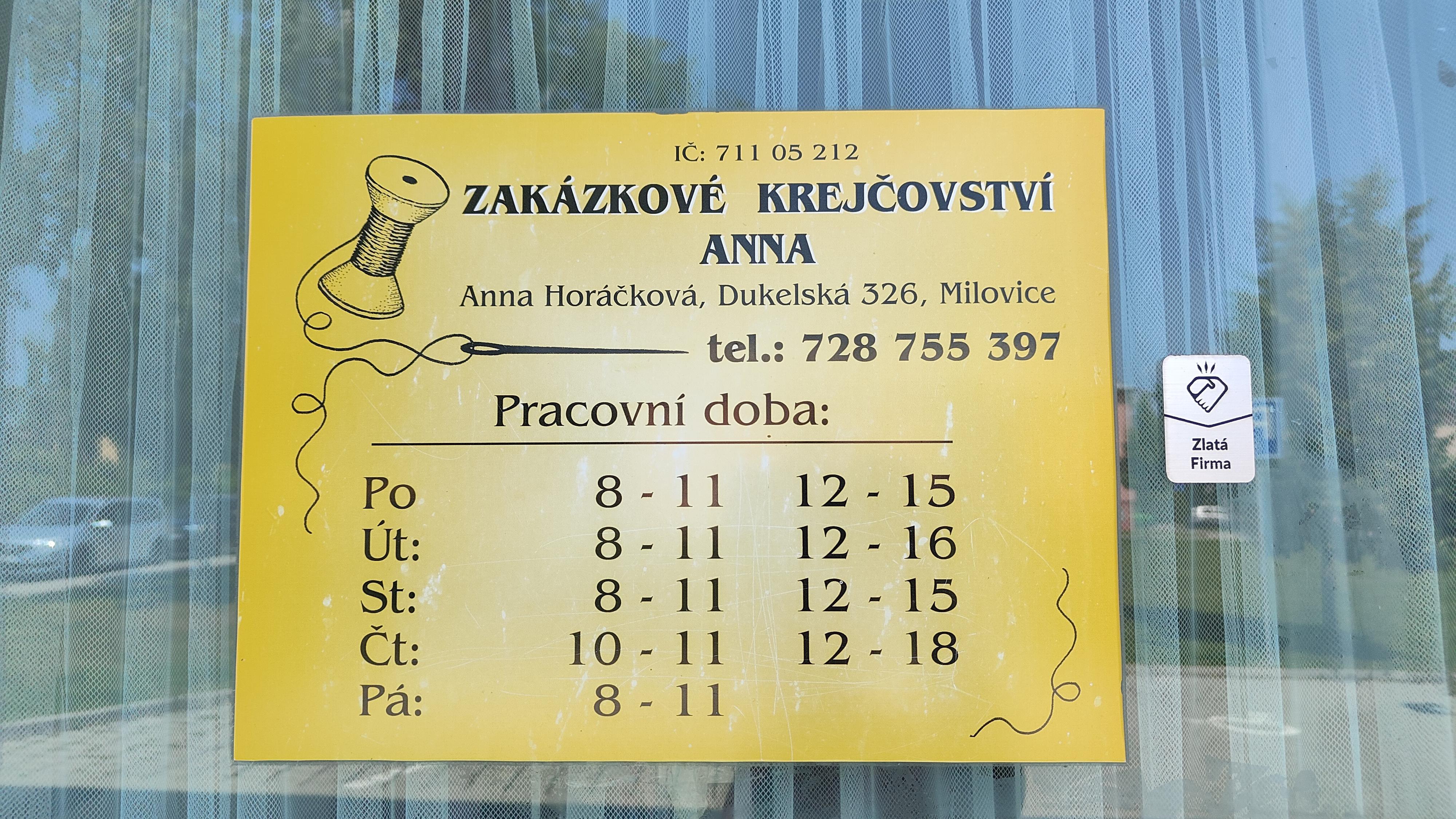 Švadlenka - Anna Horáčková foto 2