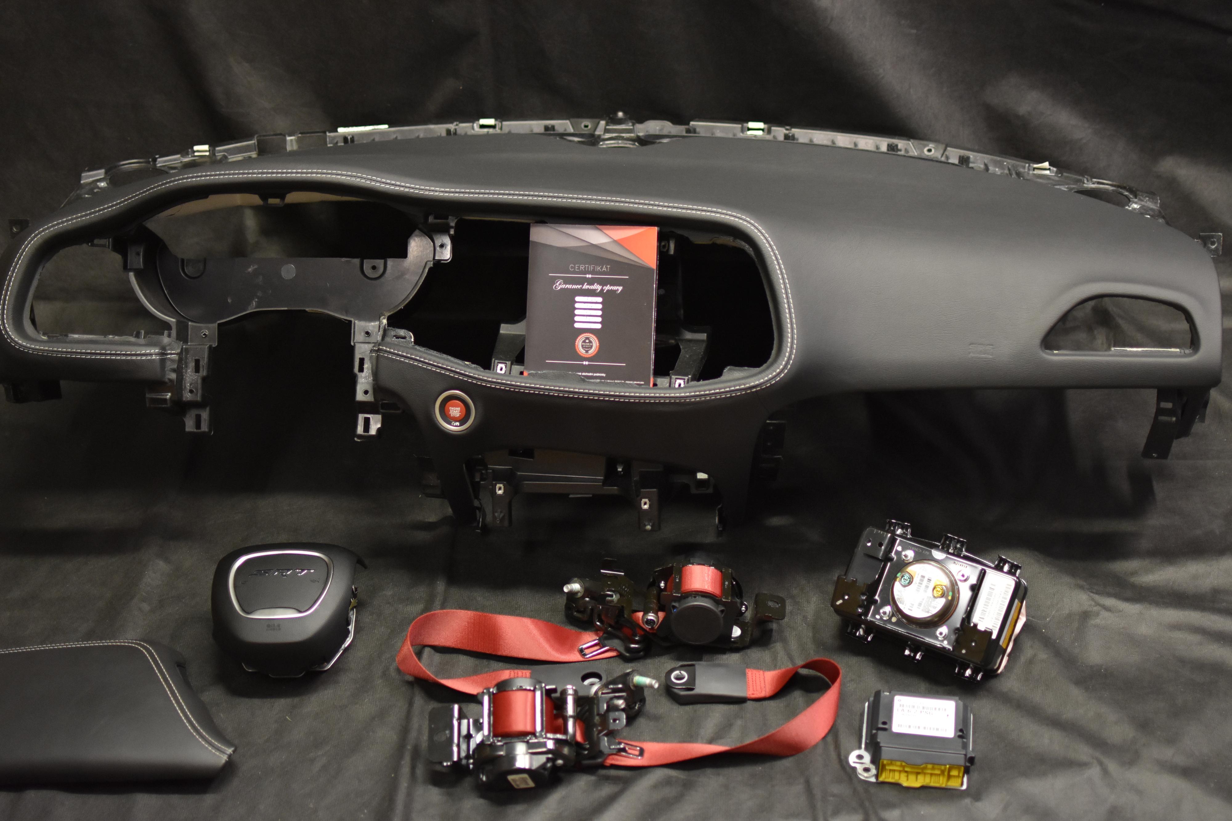 Opravy palubních desek airbagu bezpečnostních pásu