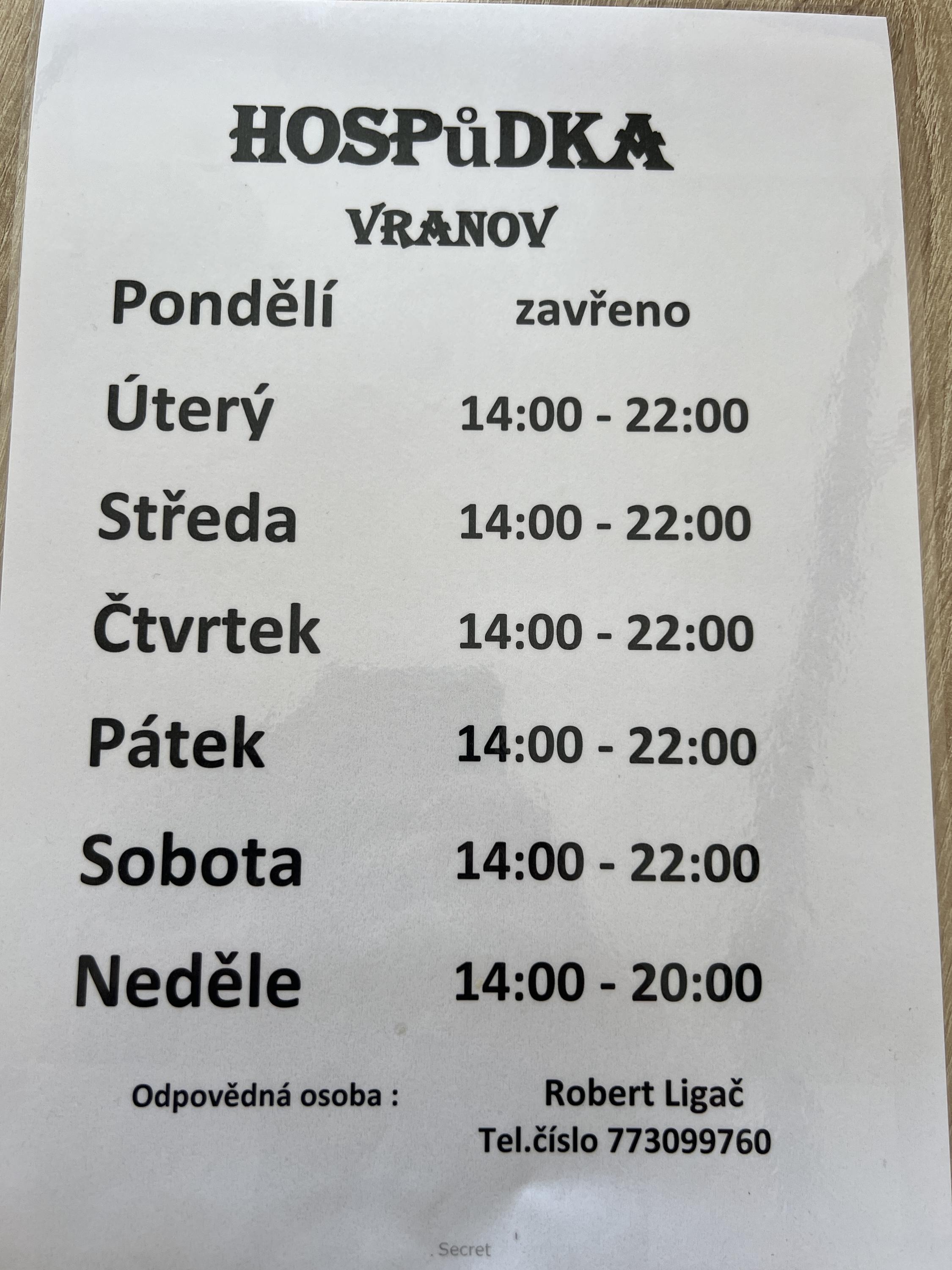 Restaurace Vranov foto 6