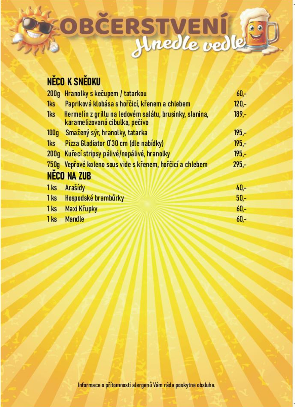 Občerstvení Hnedle Vedle foto 2