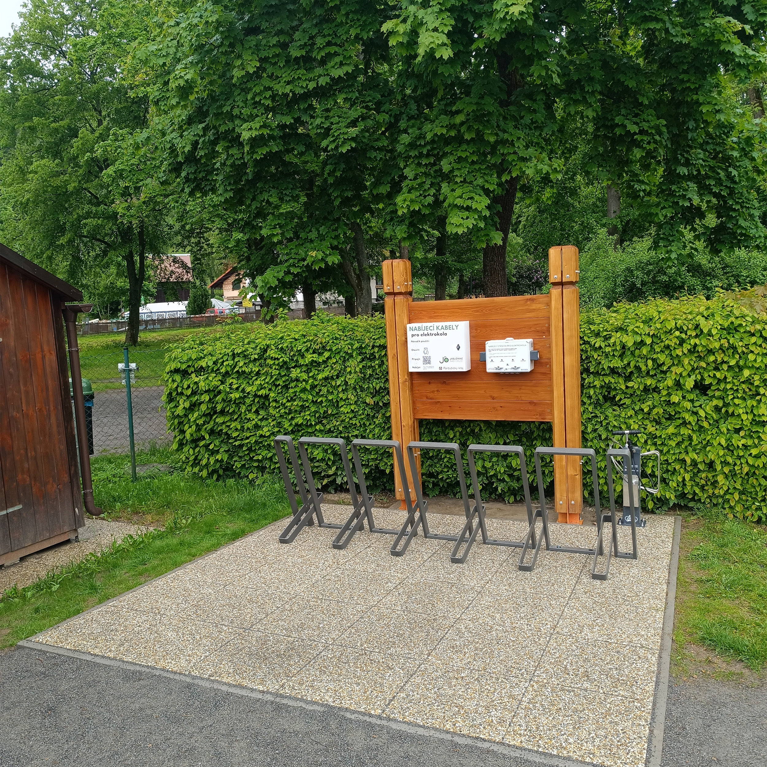 Nabíjecí stanice Jablonné nad Orlicí koupaliště