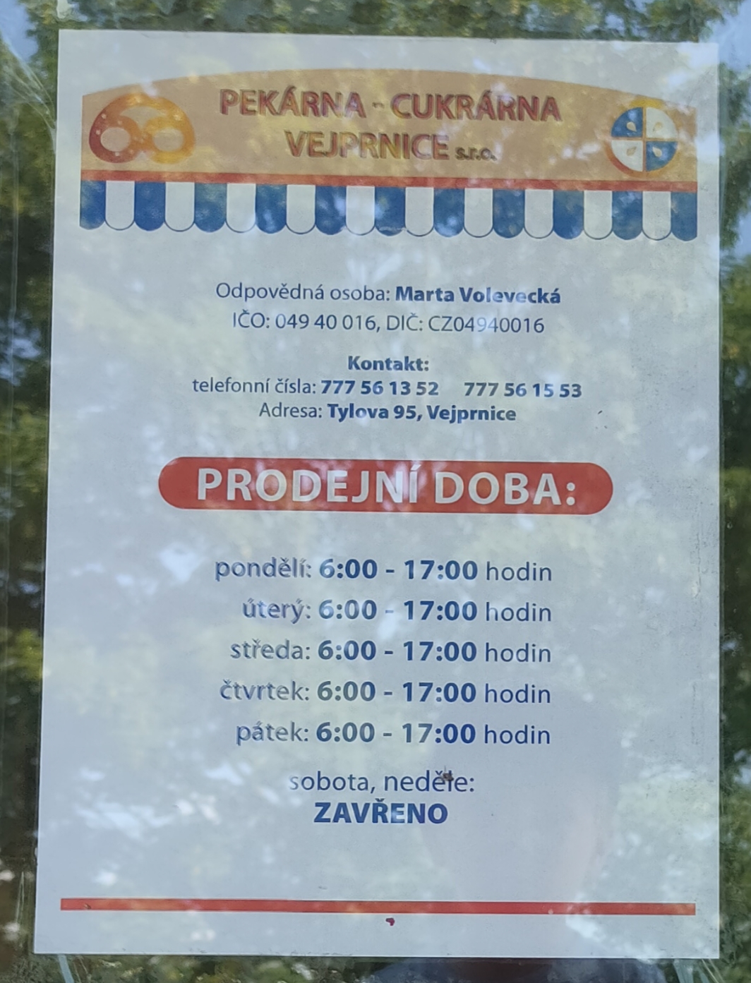 Pekárna-cukrárna Vejprnice, s.r.o. foto 2