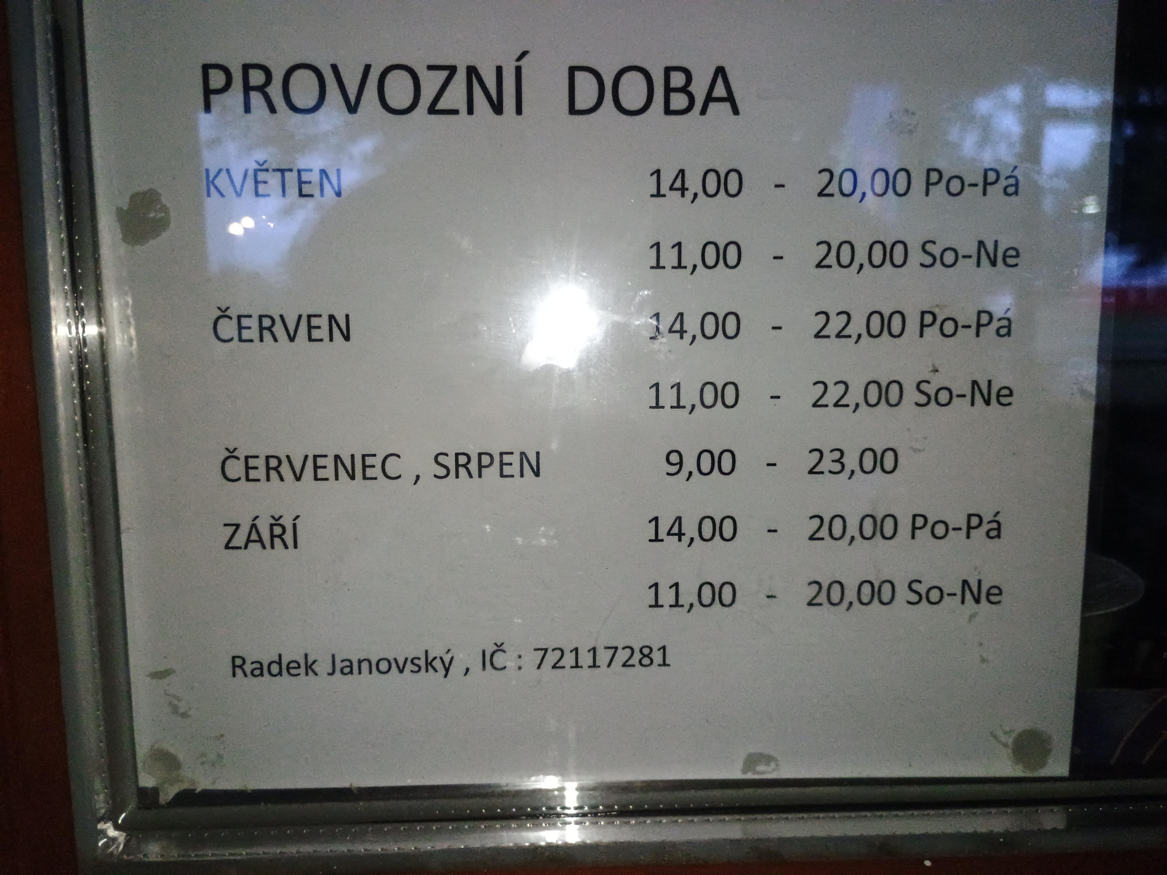 Občerstvení v kempu TJ Spartak Soběslav foto 2