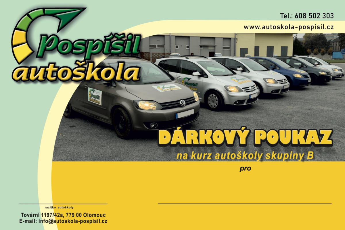 Dárkový poukaz na kurz autoškoly