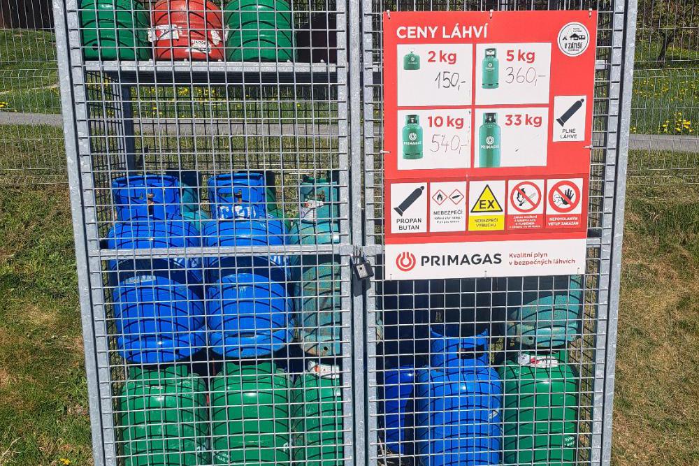 Výměna plynových láhví