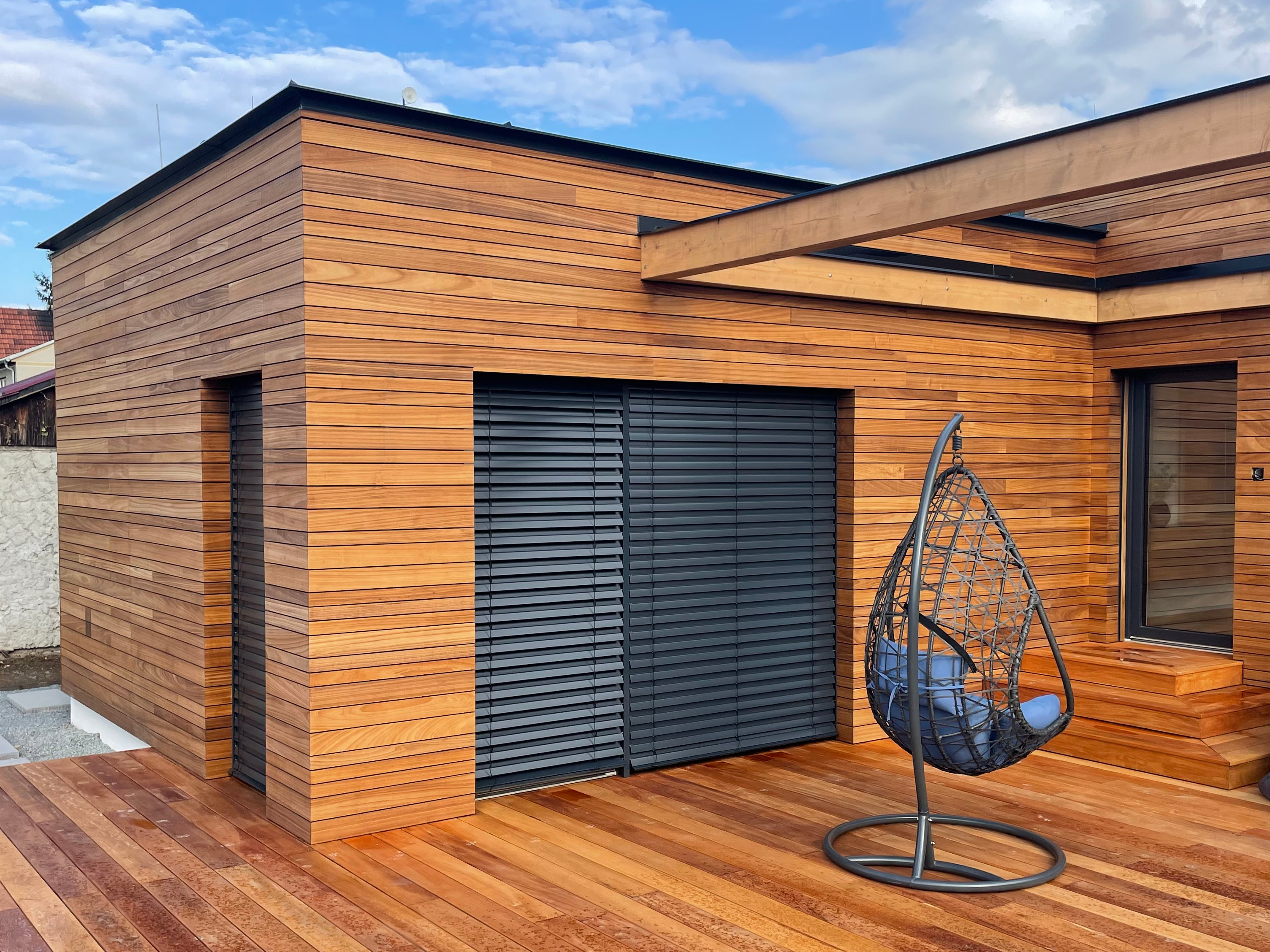 Montáž dřevěných fasád Techniclic