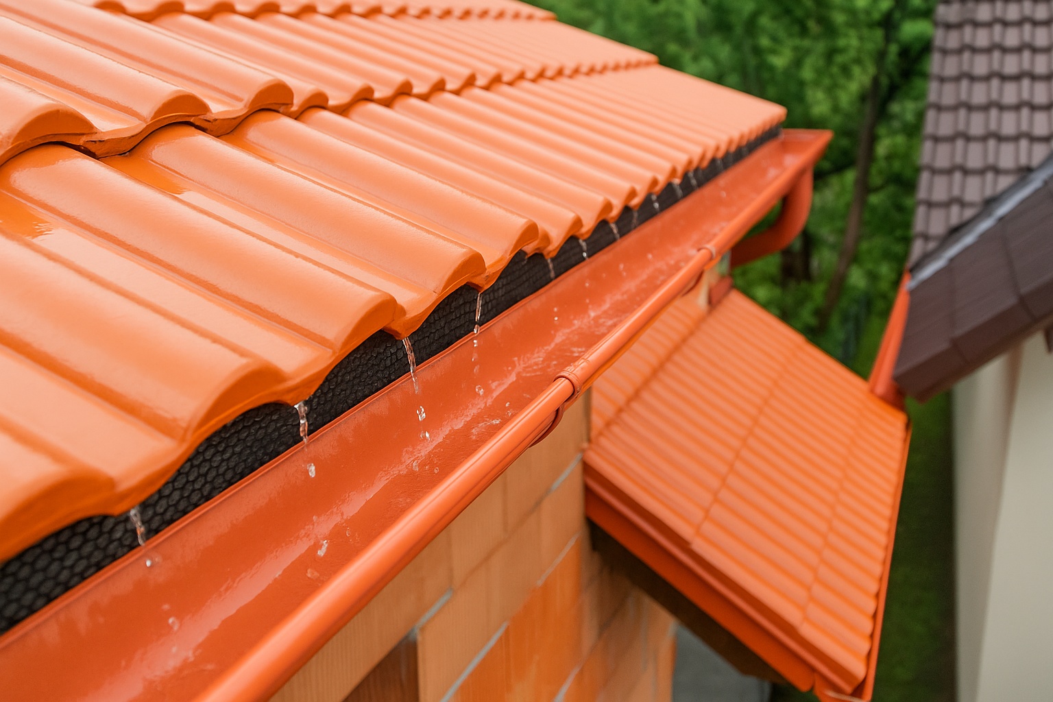 Montáž okapových žlabů