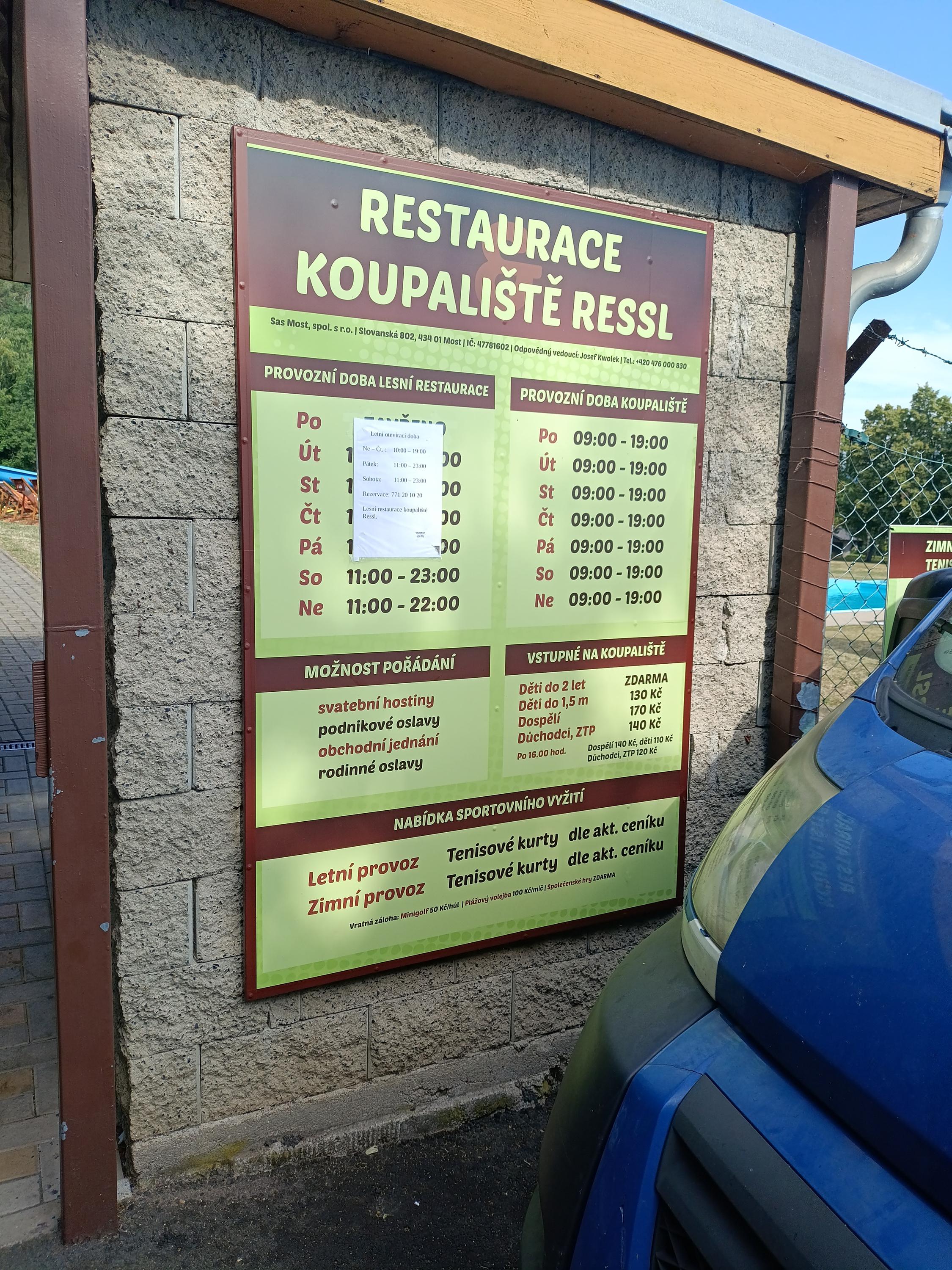 Lesní restaurace koupaliště Ressl foto 4