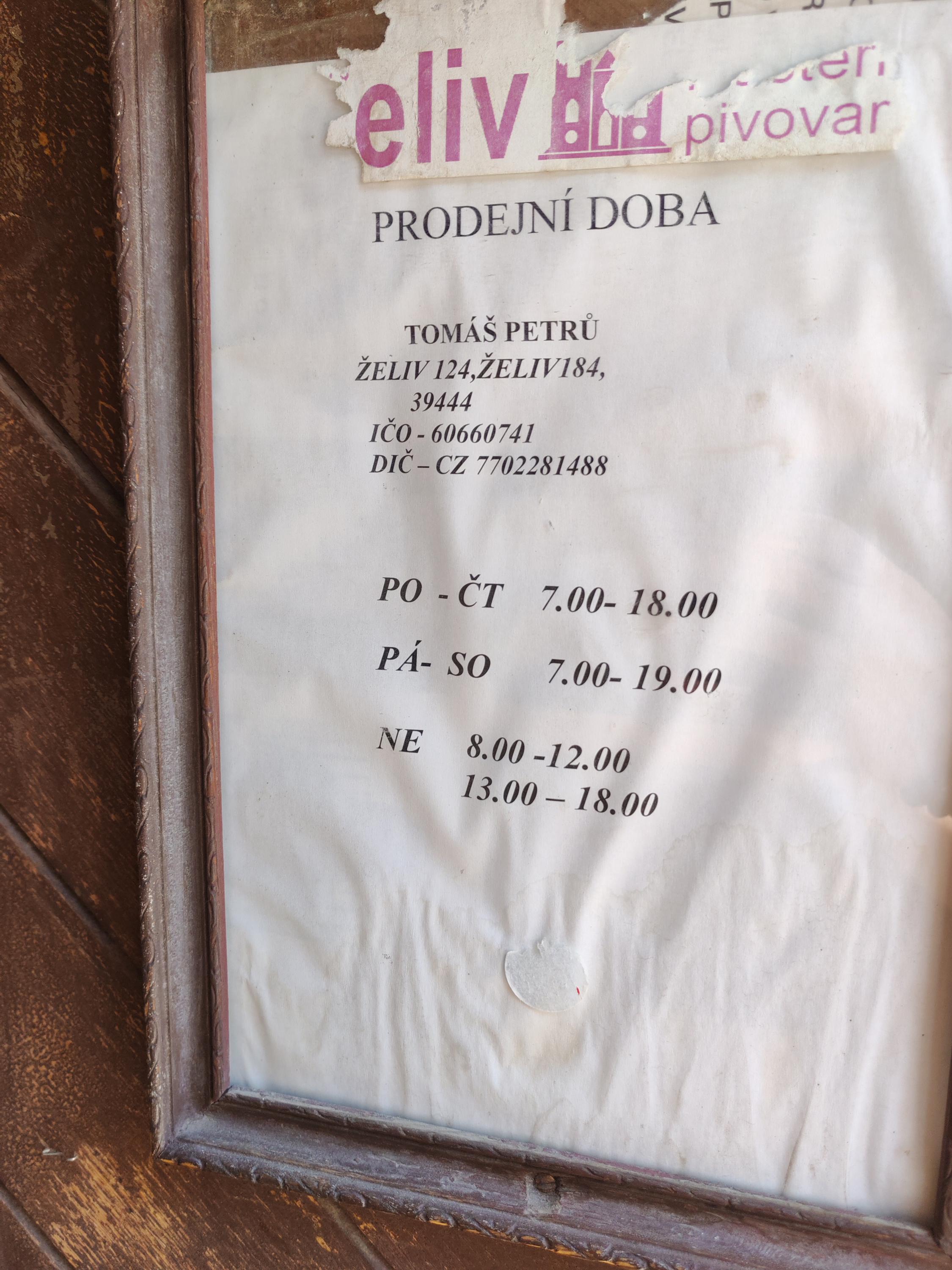 Potraviny Želiv foto 2