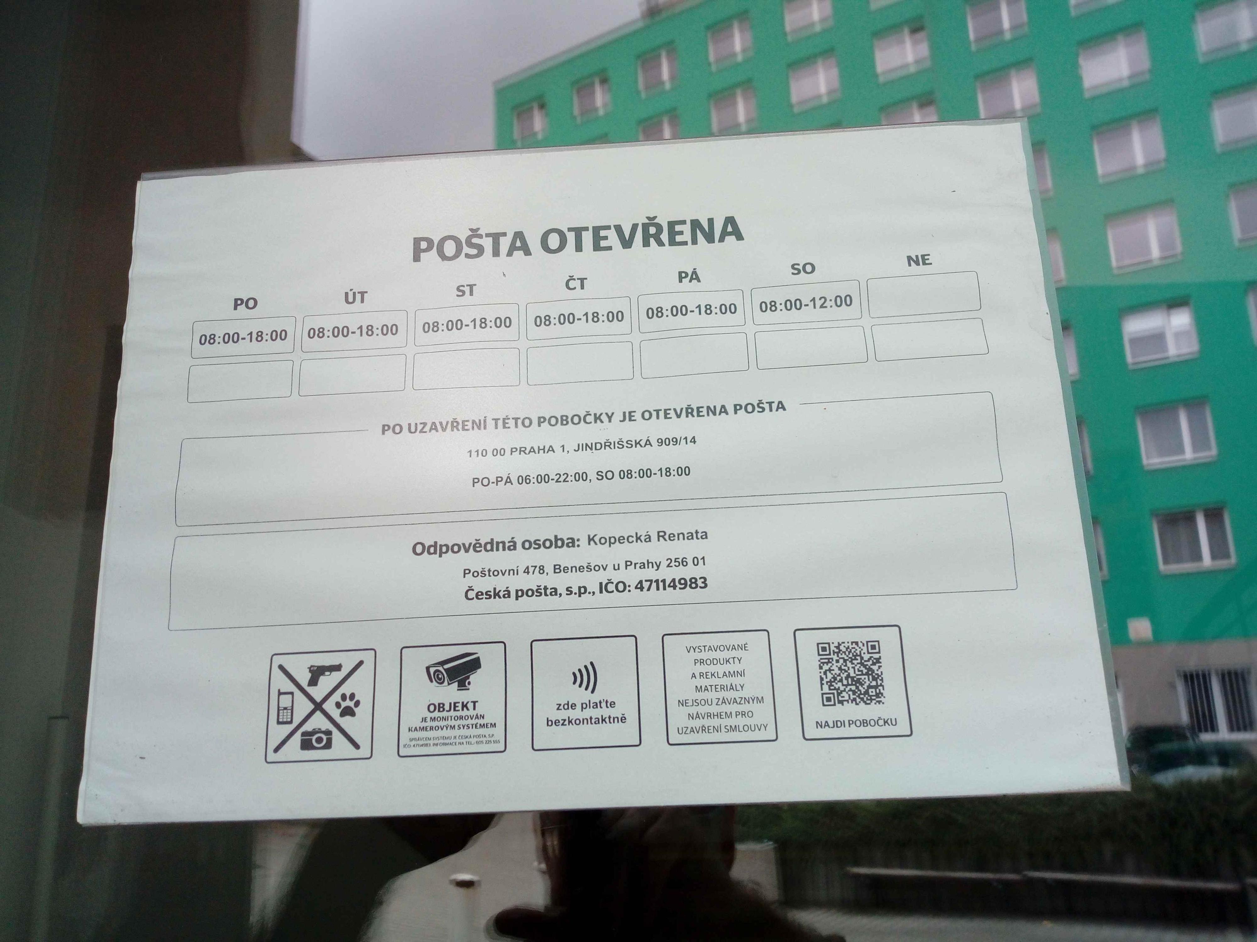 Pošta Benešov u Prahy foto 2