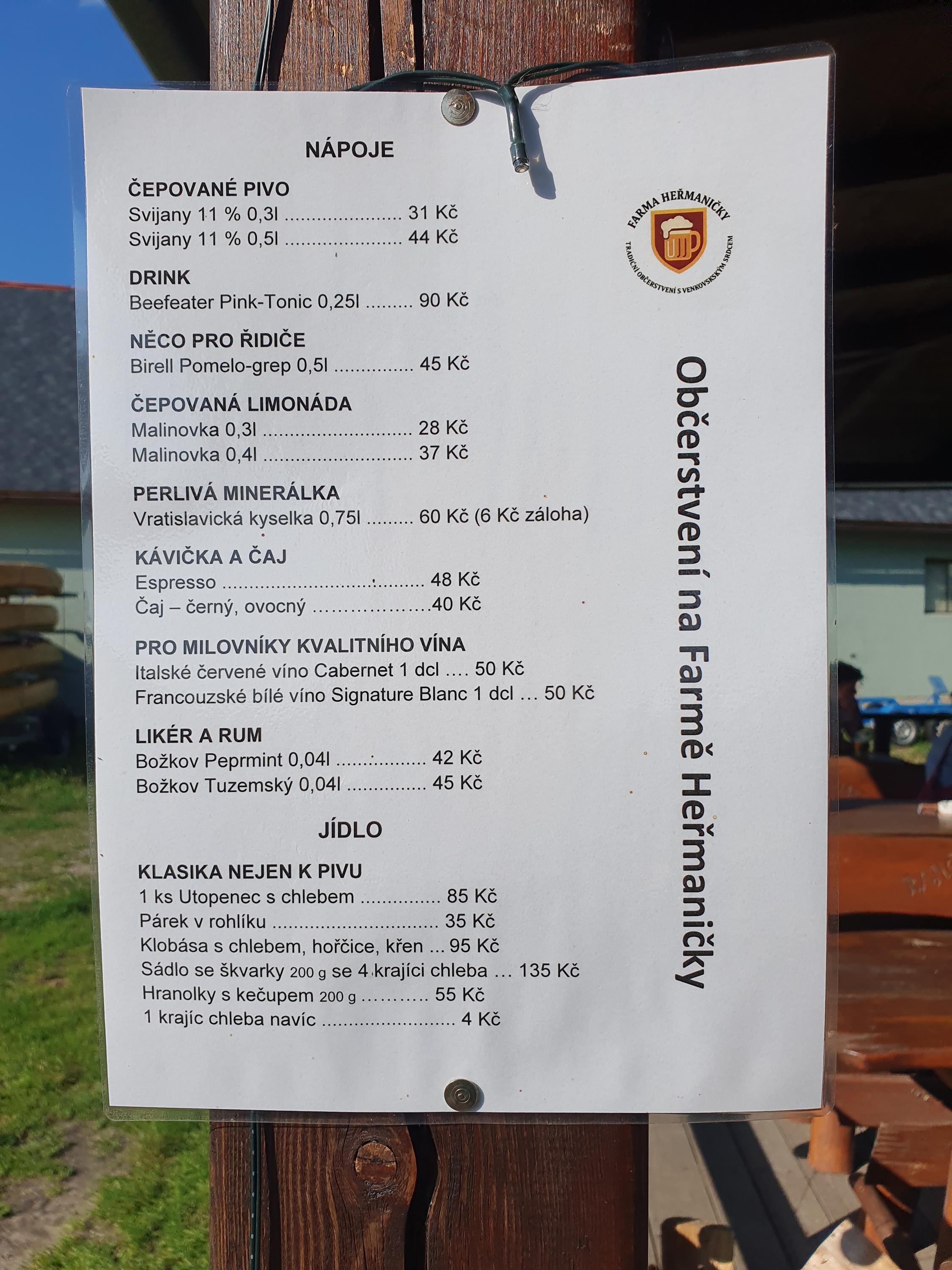 Farma Heřmaničky - občerstvení foto 2