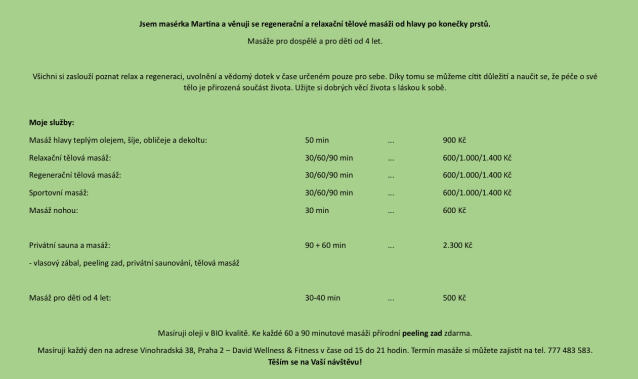 Masáže Martina foto 3