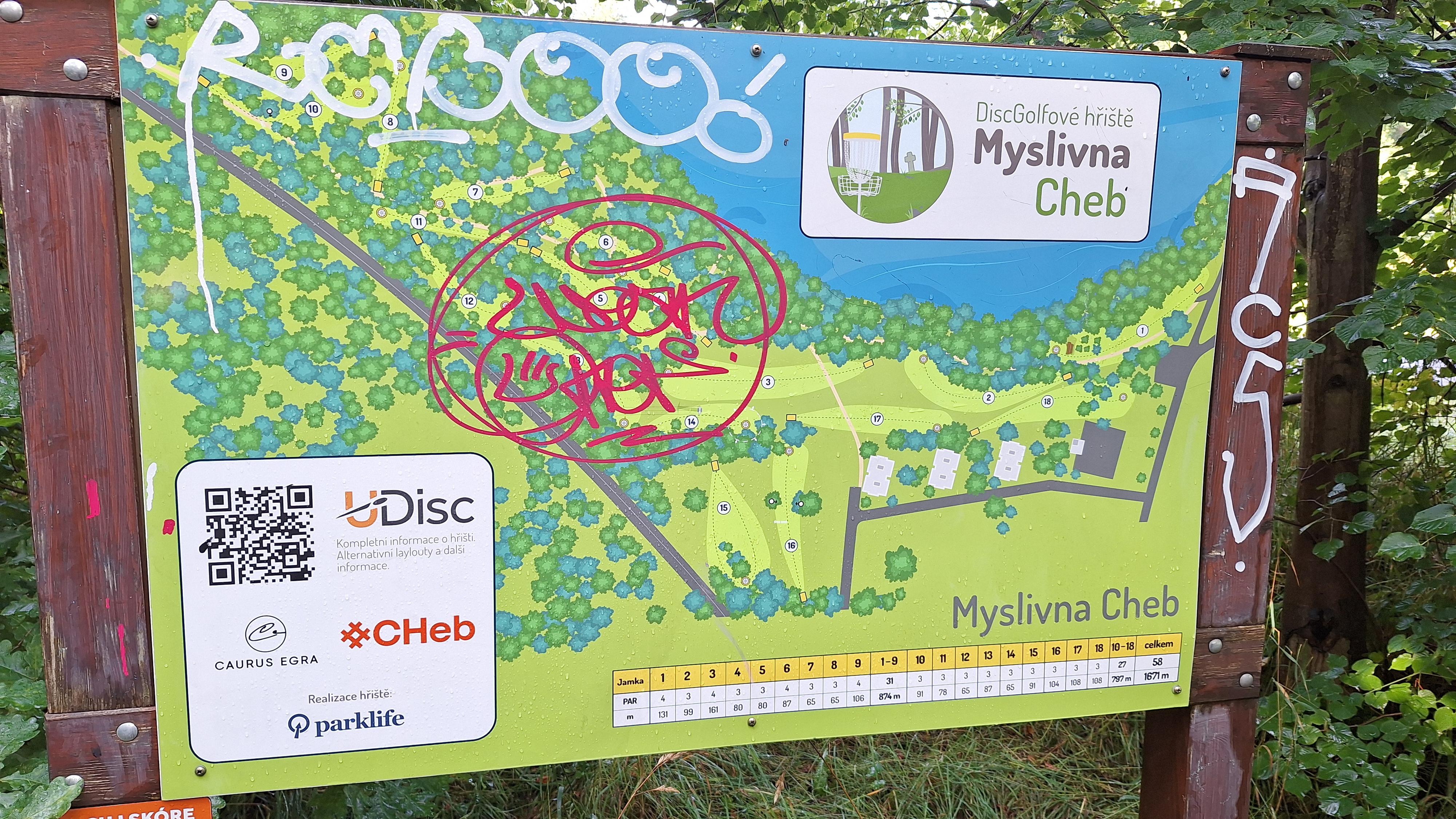 Discgolfové hřiště Myslivna foto 2