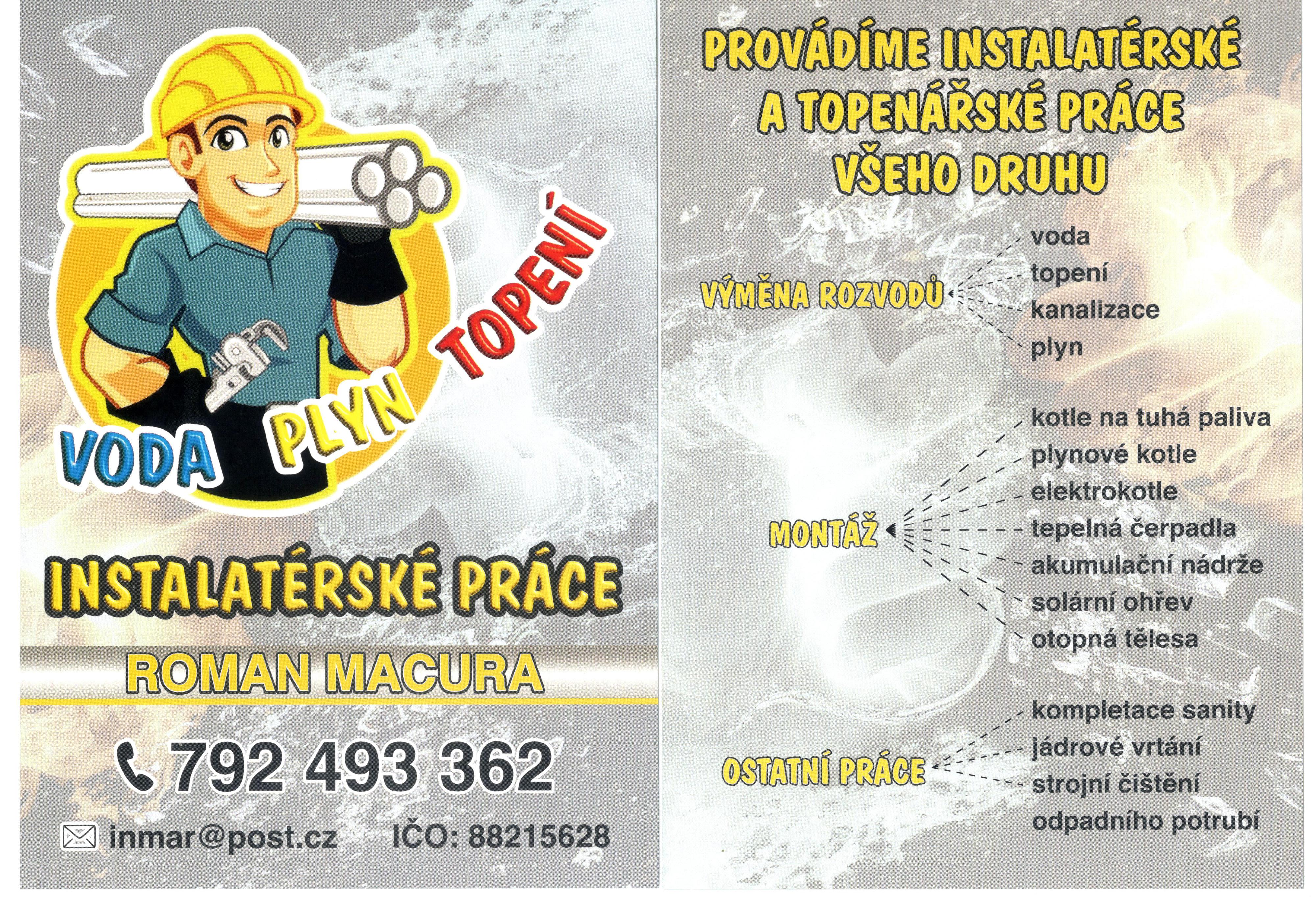 Instalatérské, topenářské práce Roman Macura foto 3