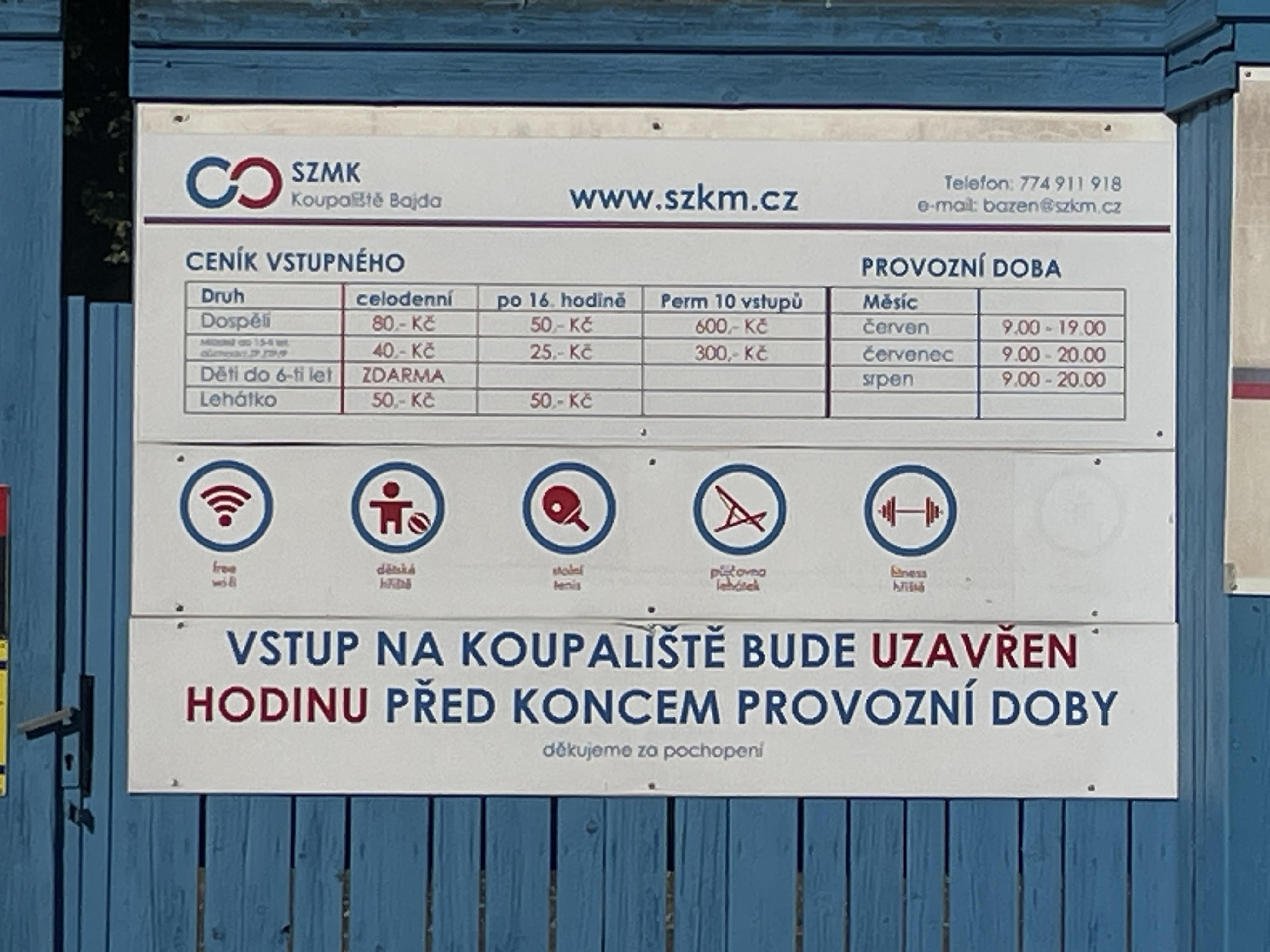 Sportovní zařízení města Kroměříže - koupaliště Bajda foto 4