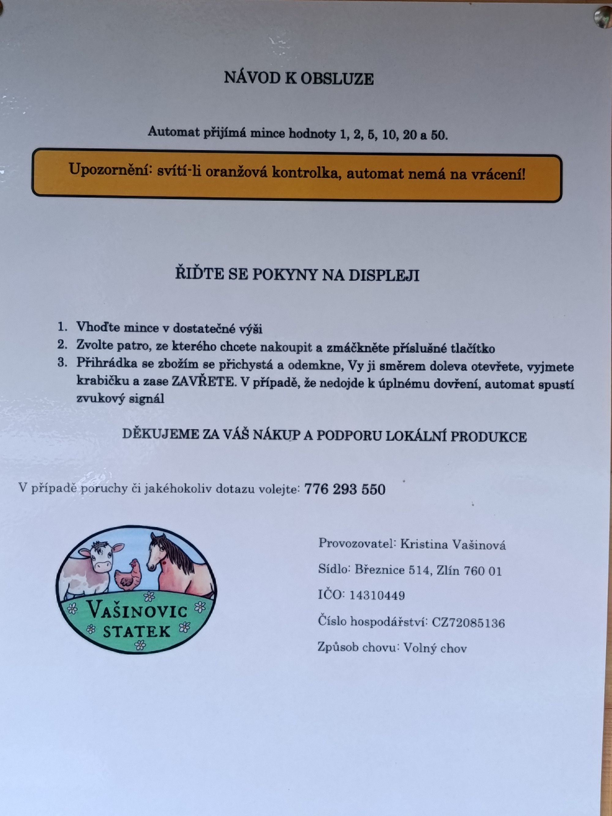 Vejcomat z Vašinovic statku foto 6