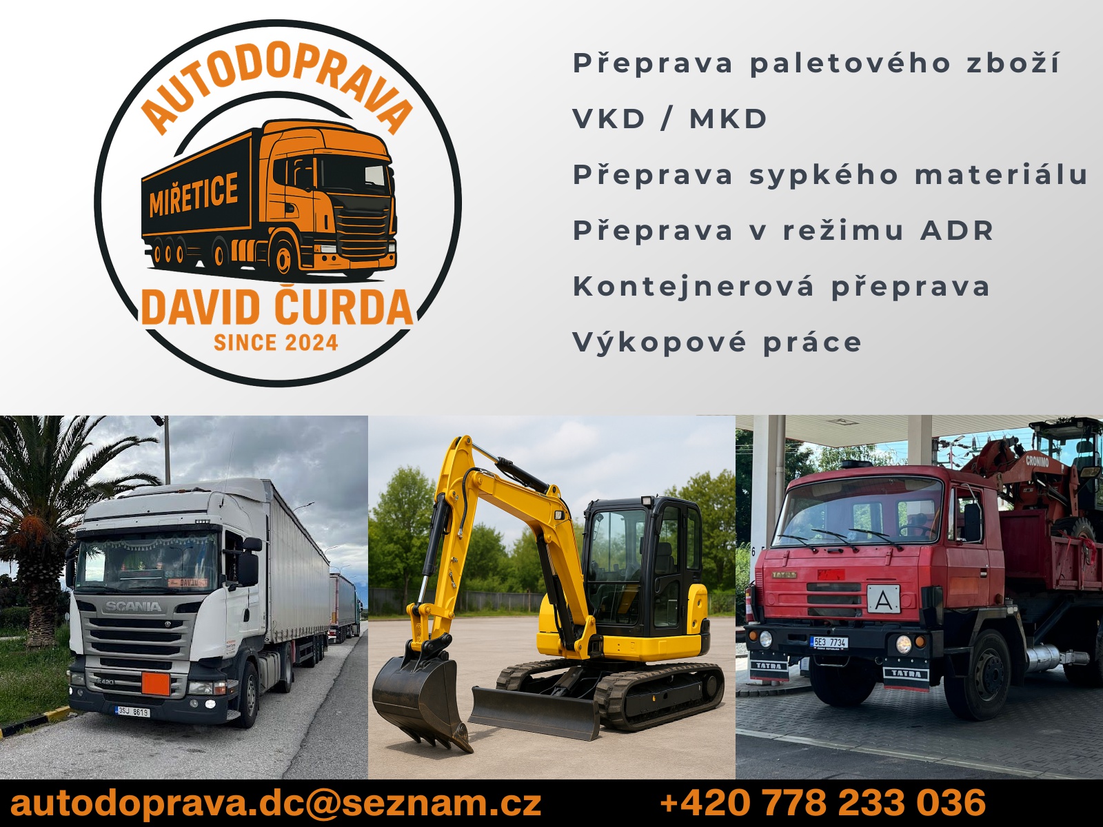 Autodoprava a zemní práce David Čurda foto 2