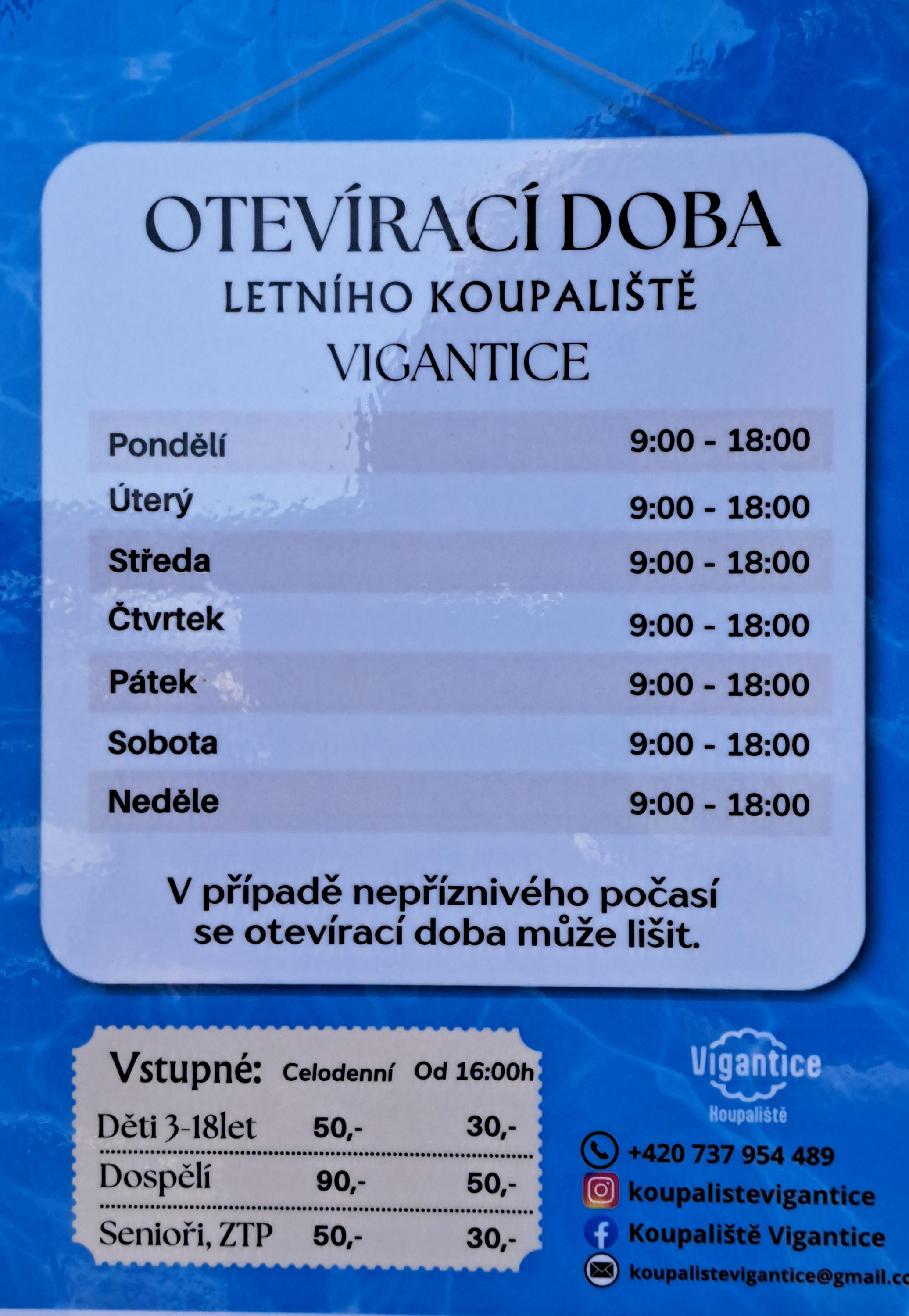 Obecní koupaliště Vigantice foto 2