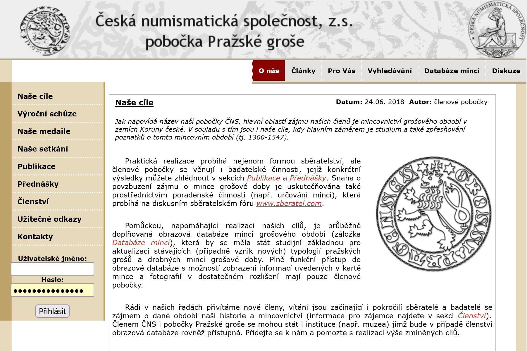 Česká numismatická společnost, z.s. pobočka Pražské groše foto 1