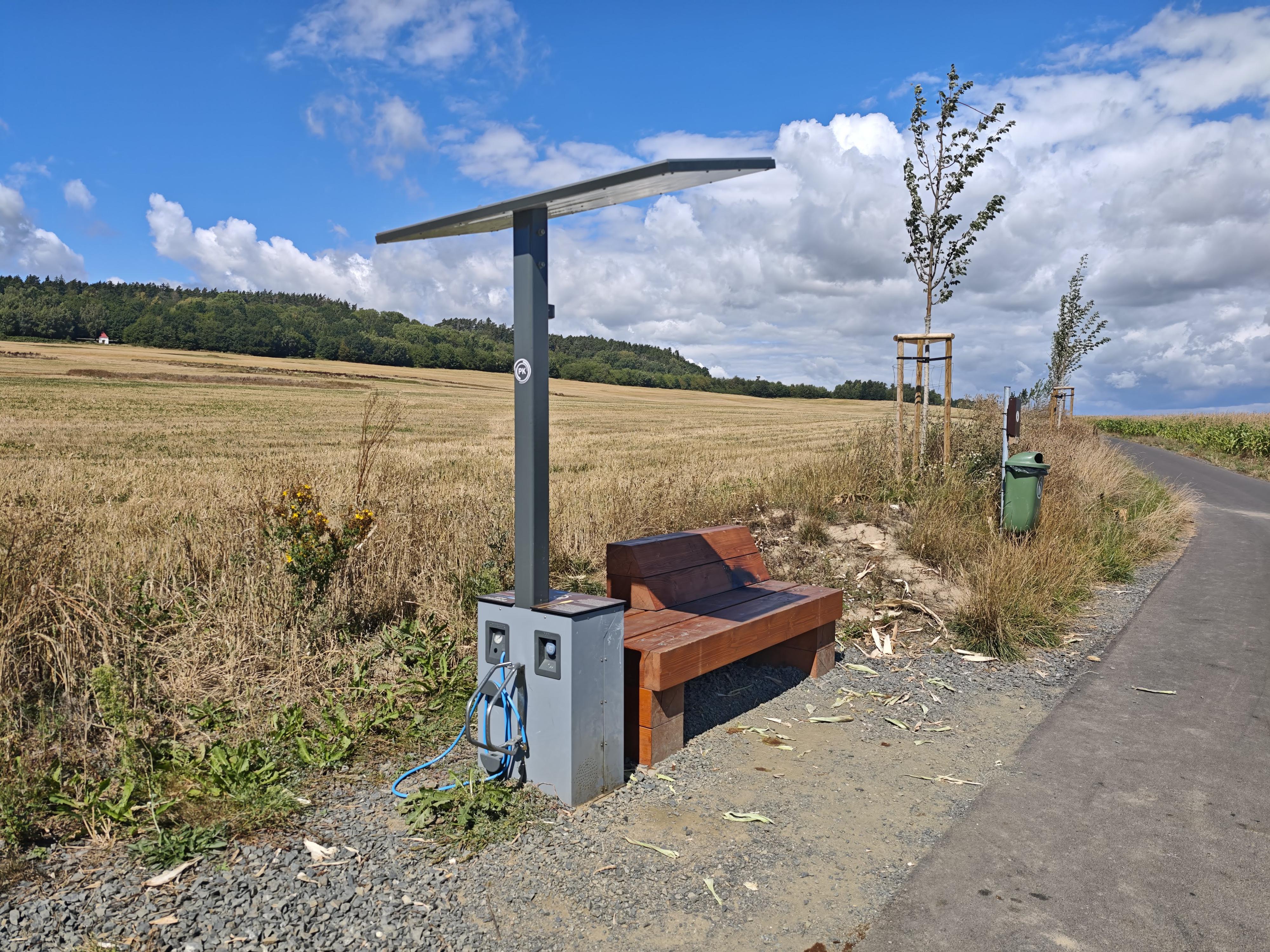 Nabíjecí stanice pro elektrokola Mlýnec