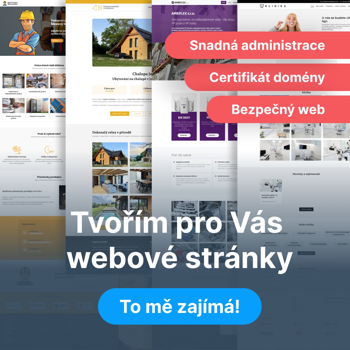 Tvorba webových stránek Tomáš Vlček foto 5
