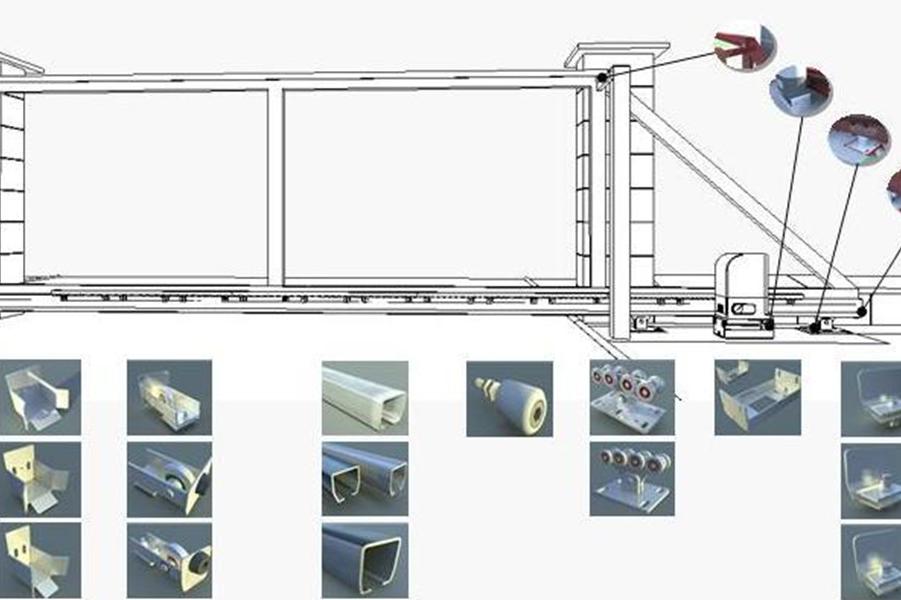 Komponenty bran a plotů