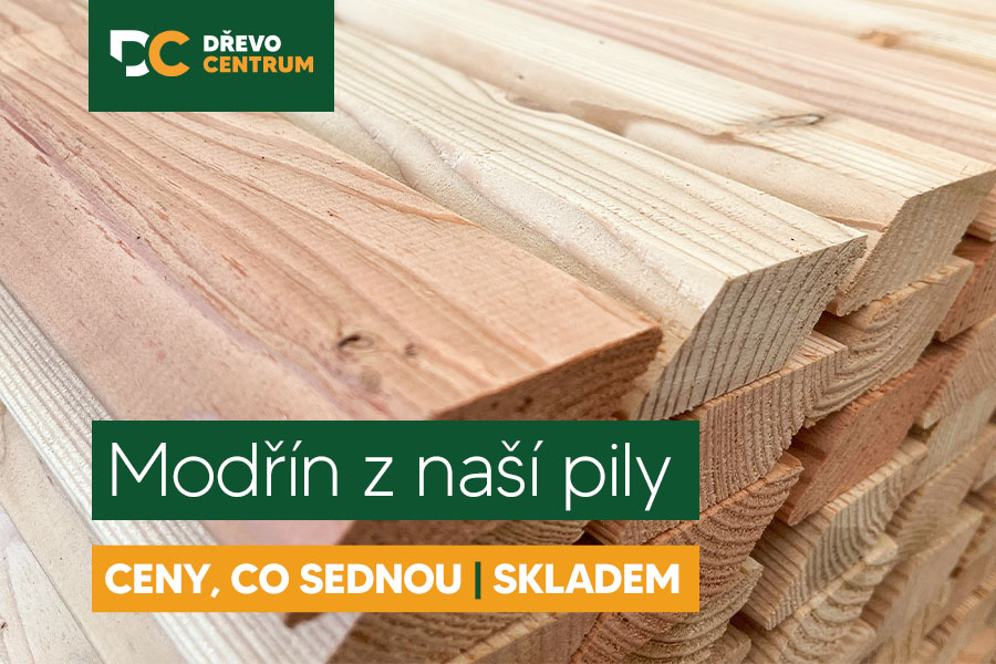 Modřínové palubky, rhombusy i hoblák z naší pily!