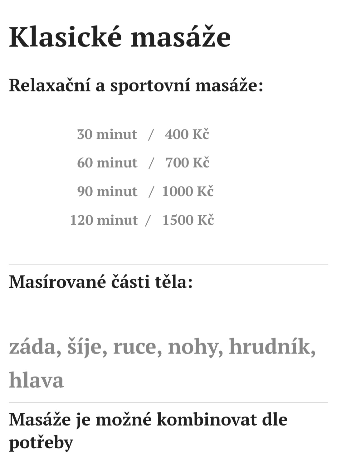 Mobilní masážní služby Weiss foto 3