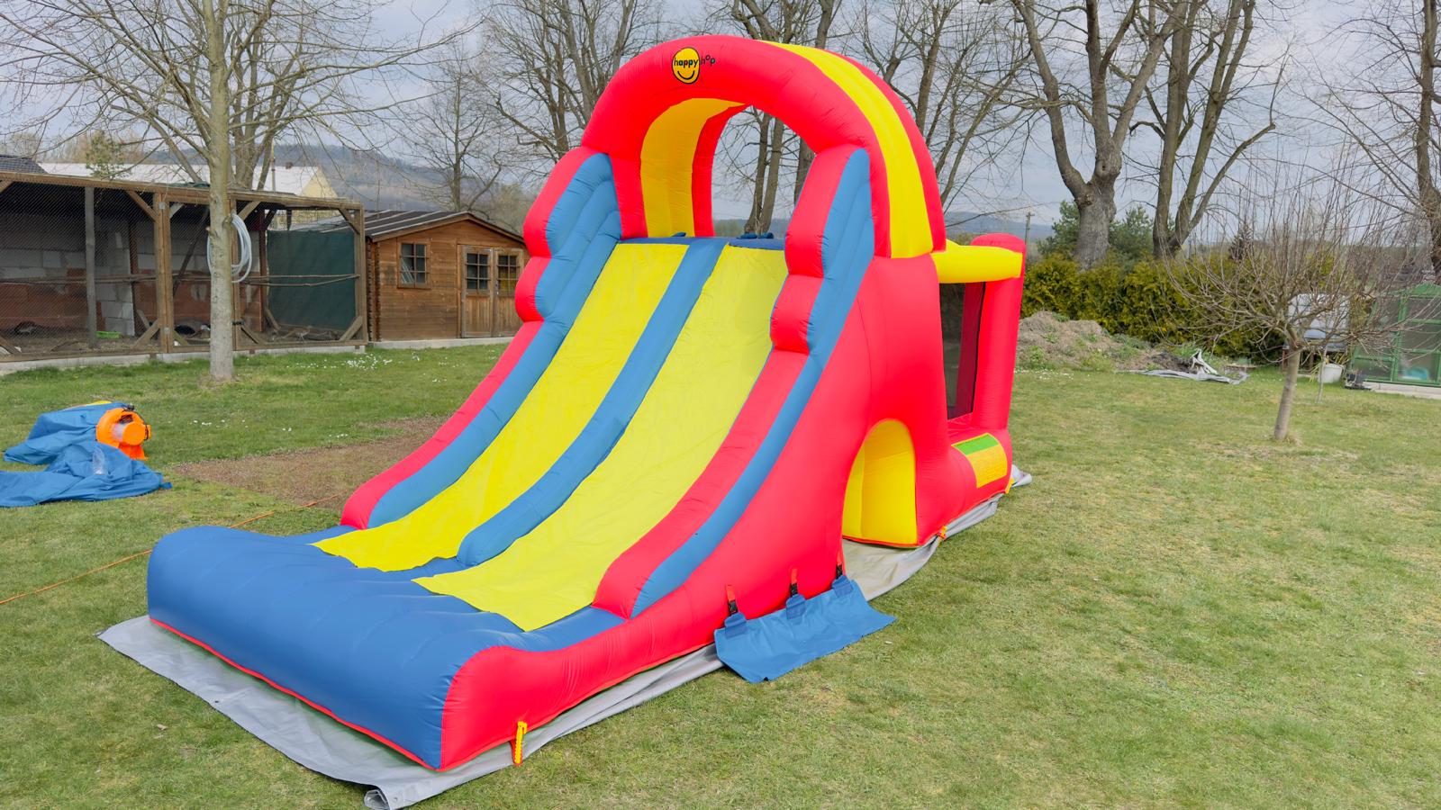 Půjčení skákacího hradu - Velká dvojitá skluzavka