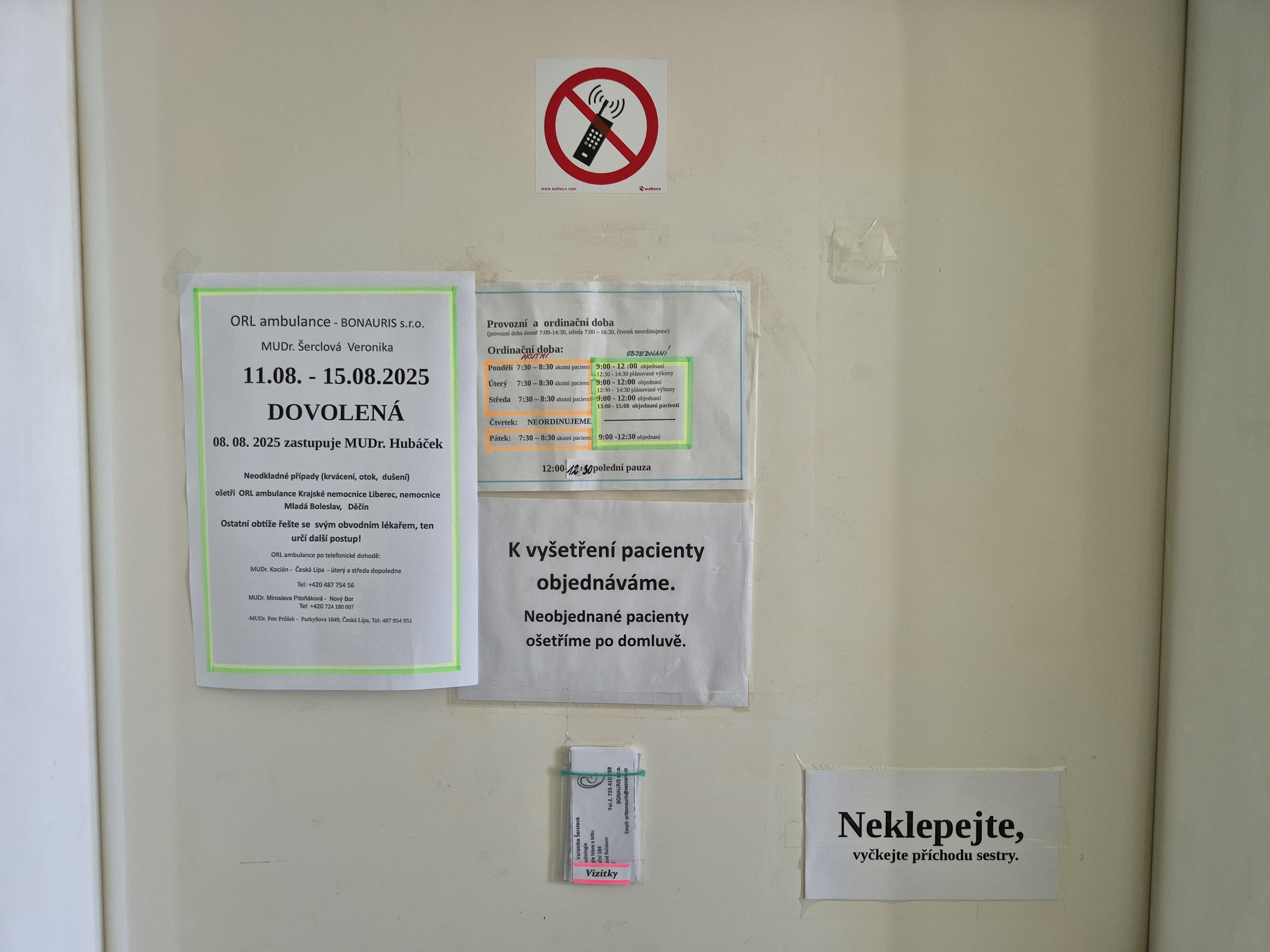 Ušní, nosní, krční  - ORL ambulance BONAURIS foto 3