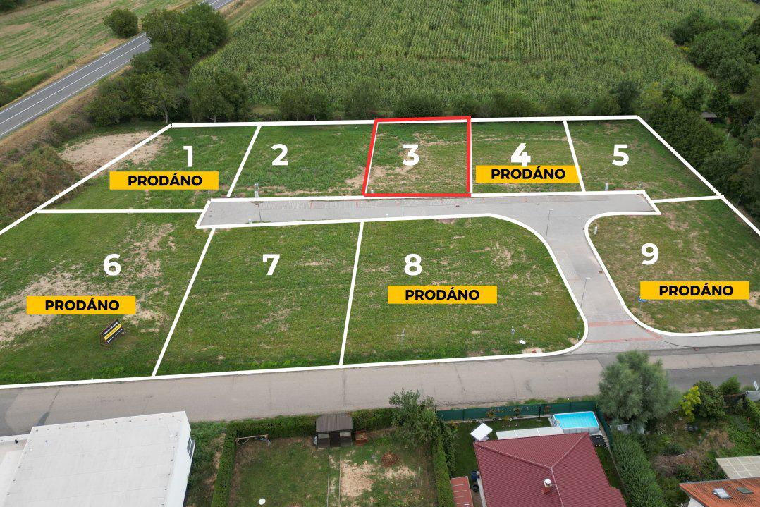 Stavební pozemky Rajhrad u Brna