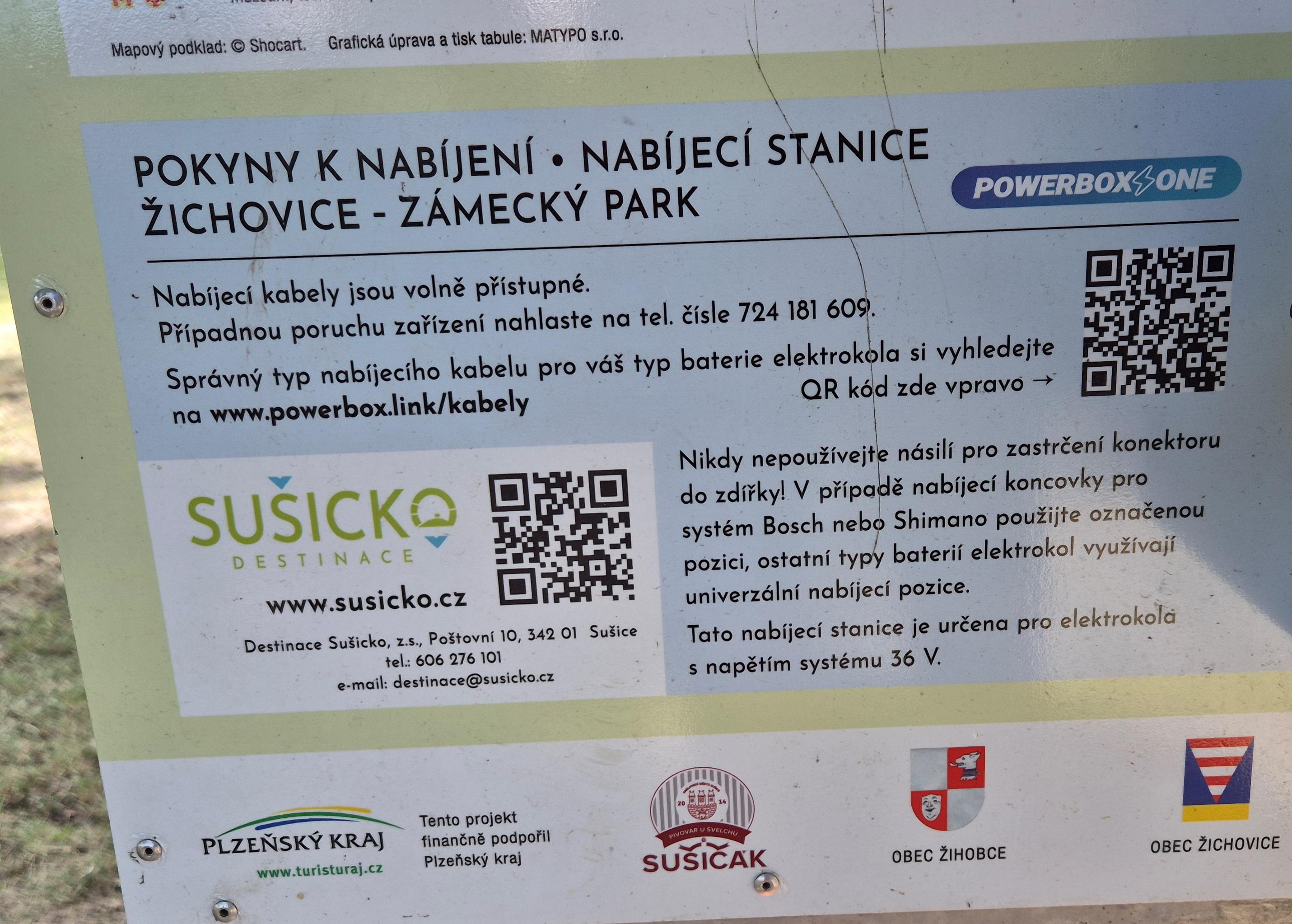 Nabíjecí stanice Zámecký park Žichovice foto 6