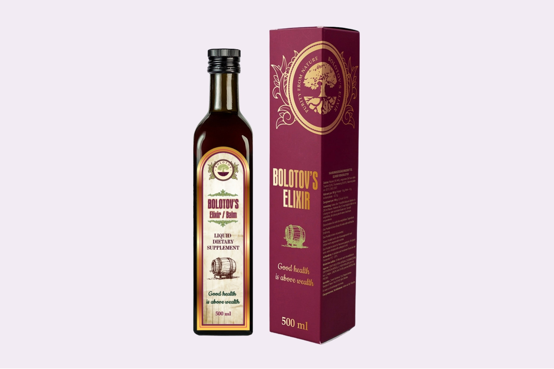 Bolotovův Balzám - 500 ml - zázračný elixír