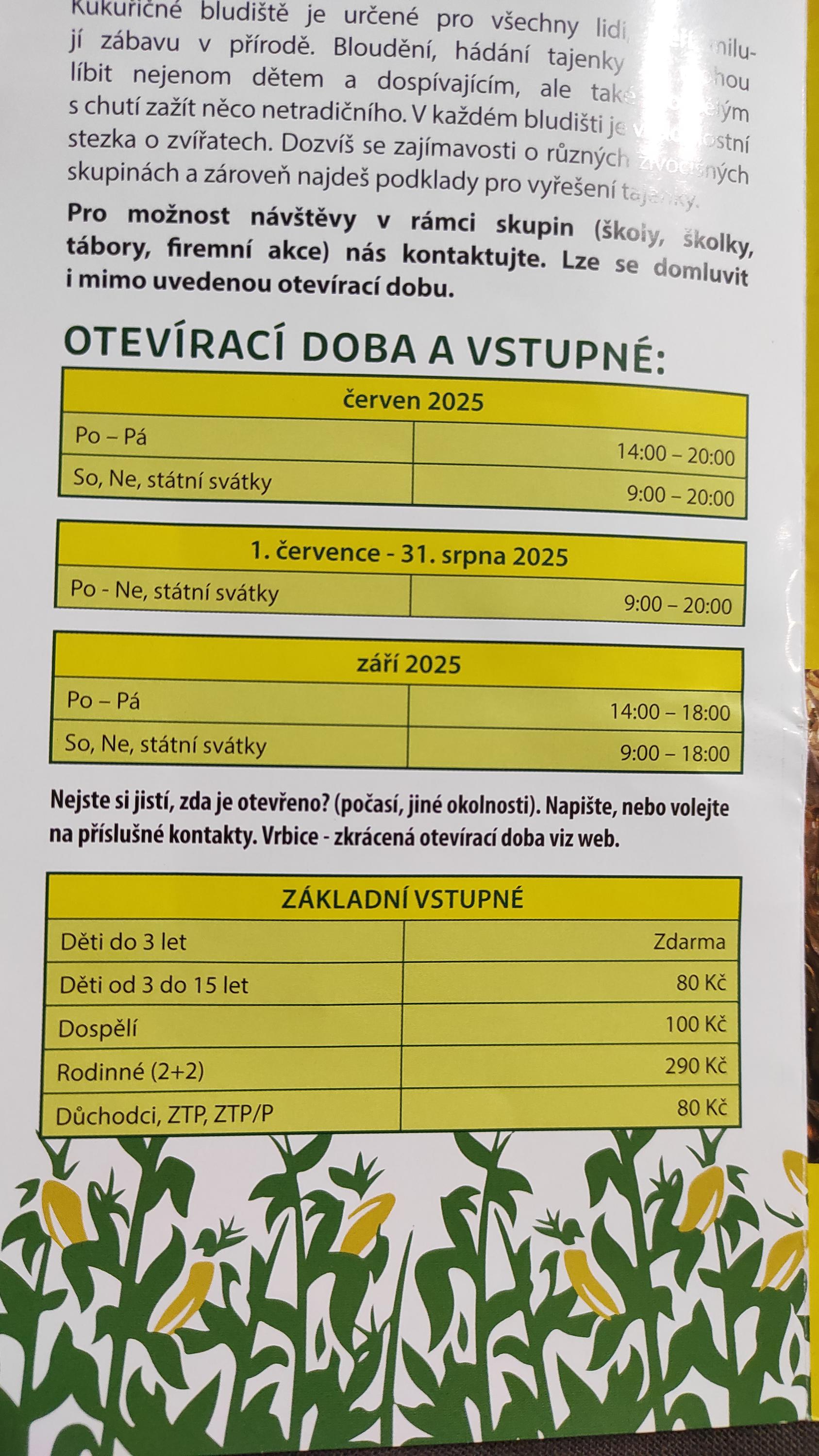 Kukuřičáci – Obří kukuřičné bludiště Turnov - Čtveřín foto 5