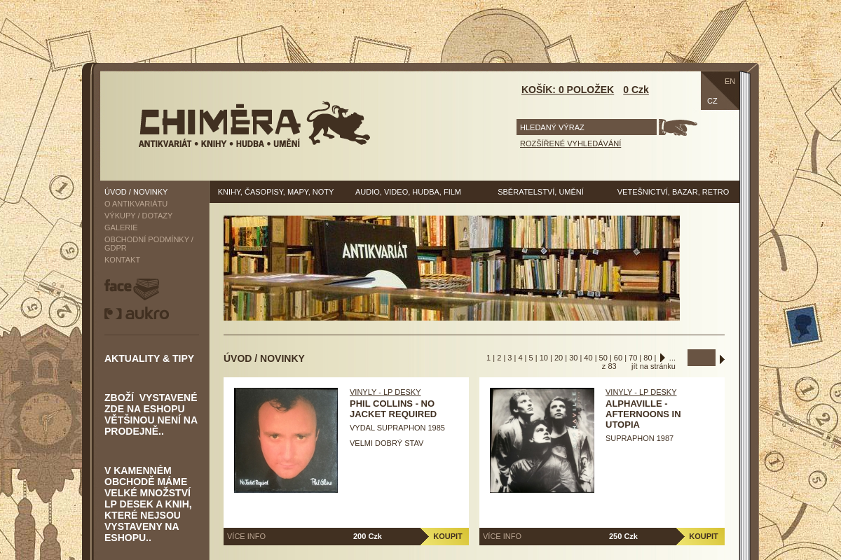 Antikvariát Chiméra - antikchimera.cz foto 1