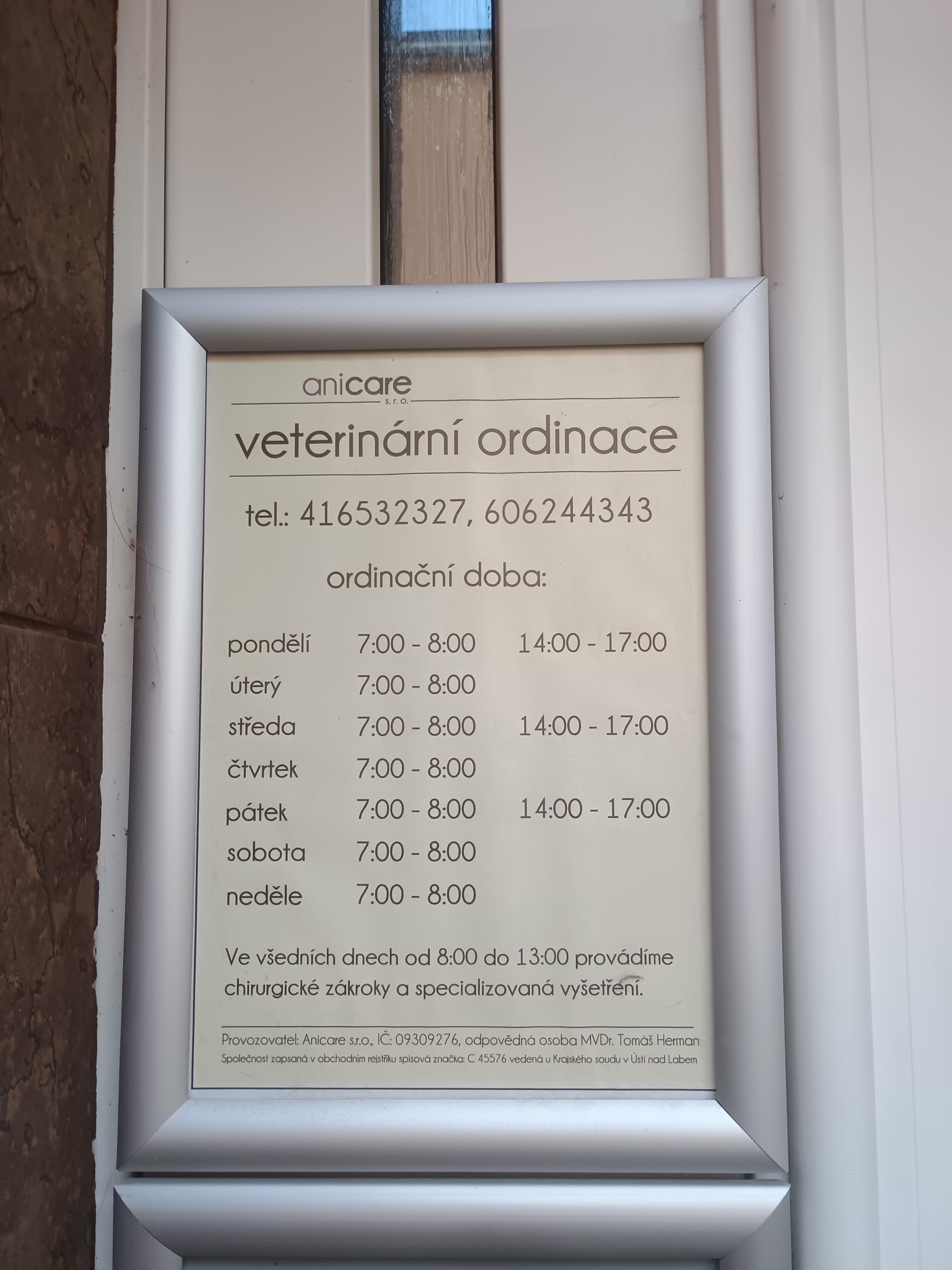 Veterinární ordinace Anicare MVDr. Tomáš Herman foto 2