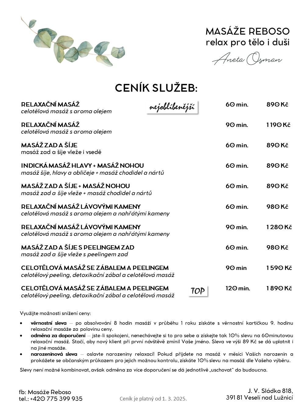 MASÁŽE REBOSO foto 2