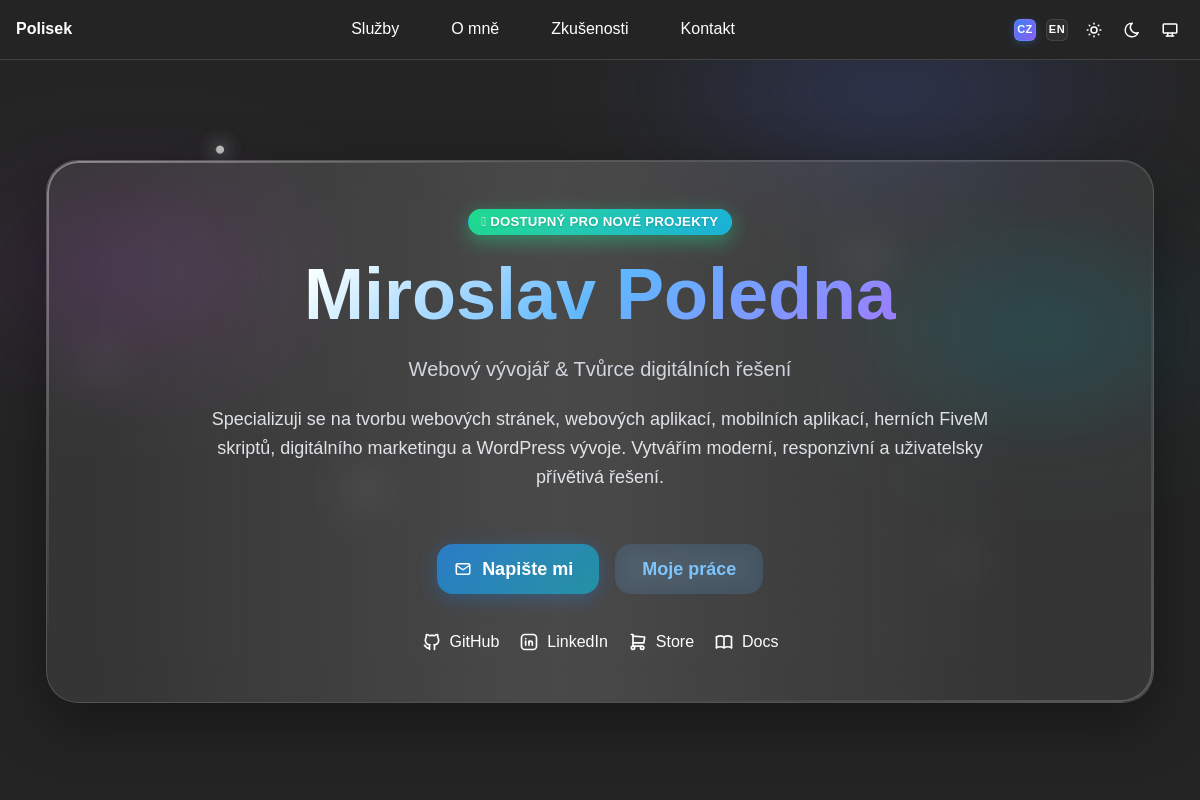 Miroslav Poledna - Webový vývojář