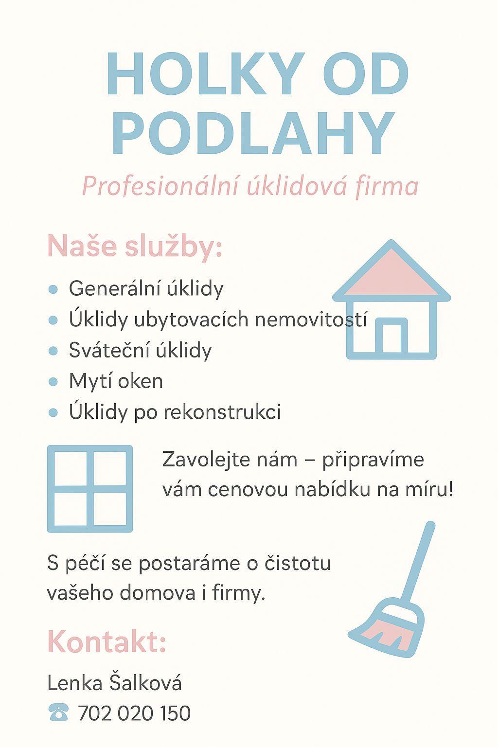 Holky od podlahy - úklidy - Lenka Šalková foto 4