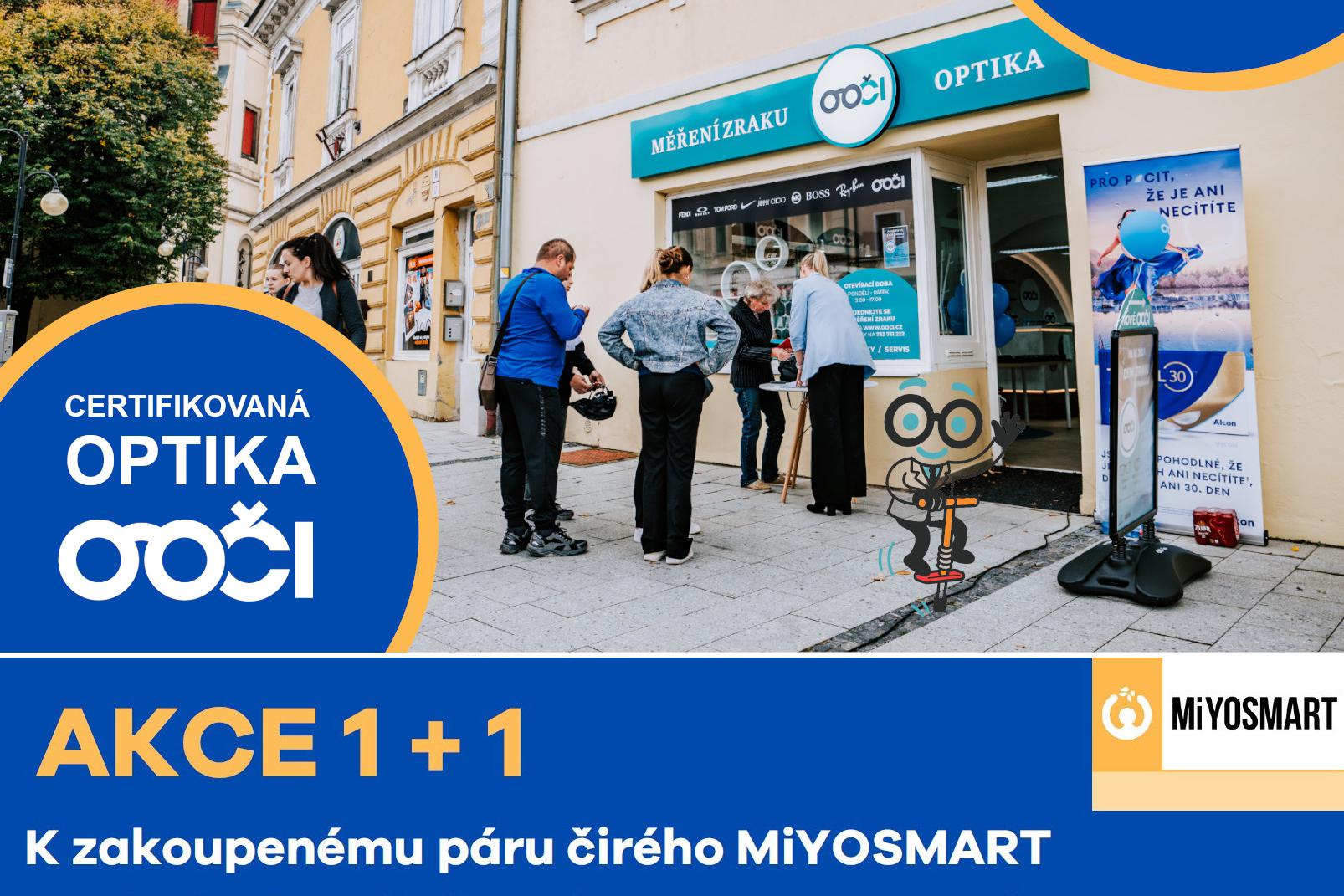 MiYOSMART iQ brýlové čočky pro děti 1+1