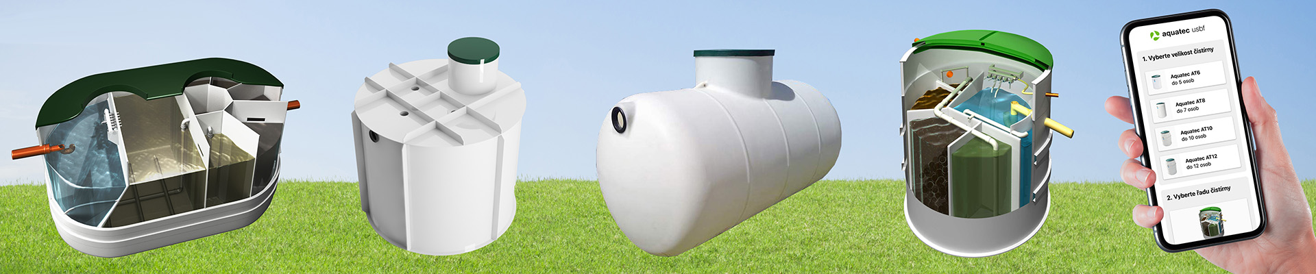 Úvodní obrázek Aquatec USBF - biologické čistírny odpadních vod