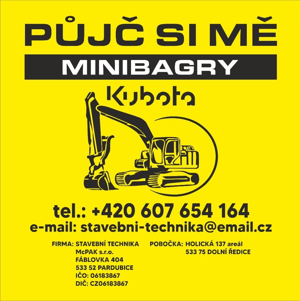 PŮJČ SI MĚ minibagry Kubota foto 1