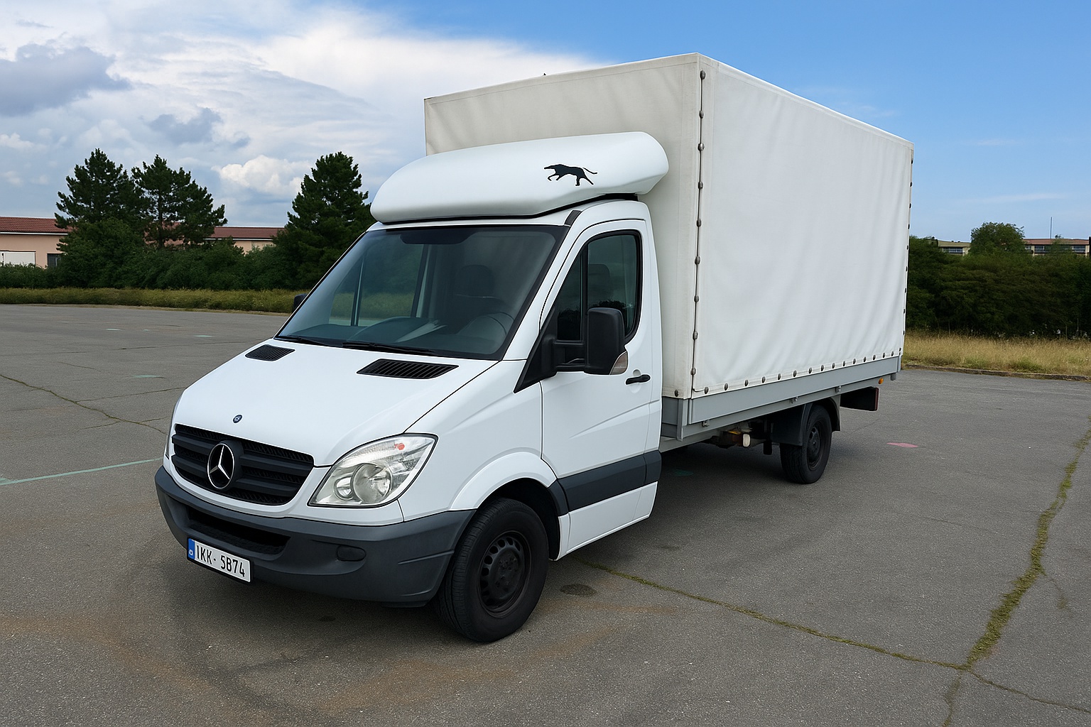 Pronájem plachtové dodávky Chomutov – Mercedes