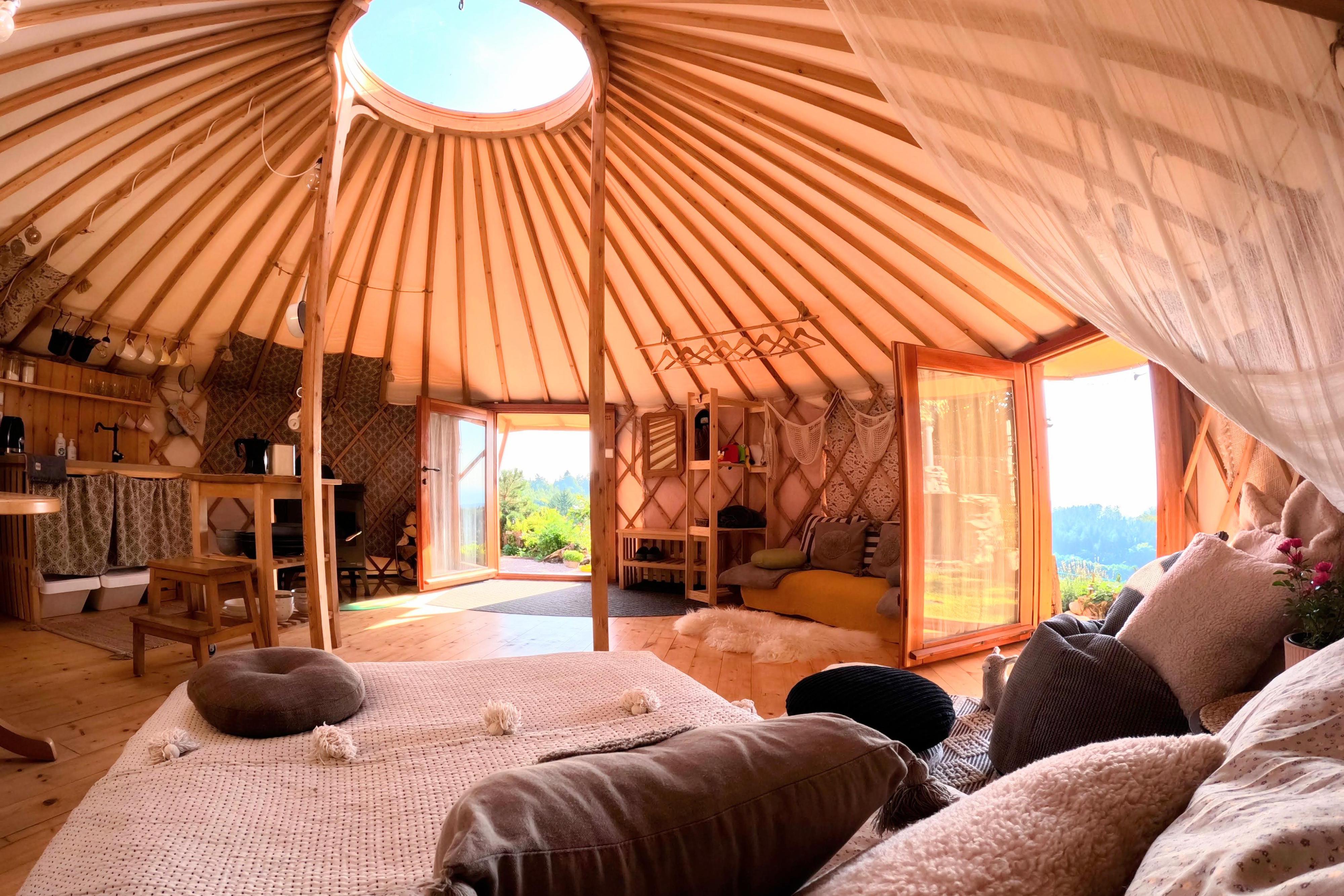 Luxusní ubytování v jurtě