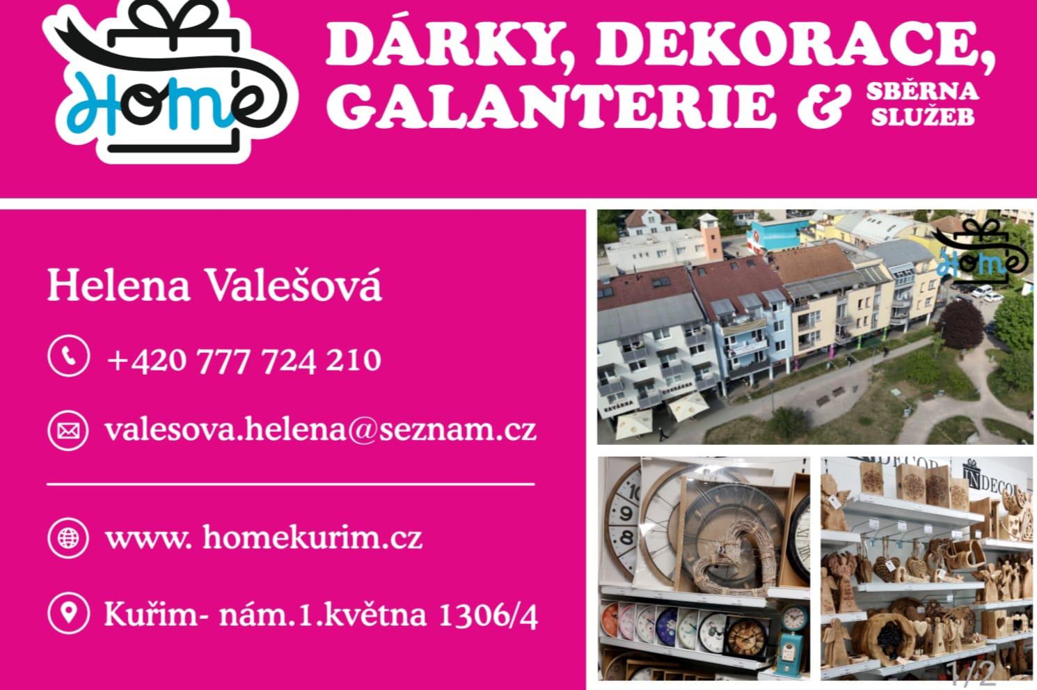 Dárky, Dekorace, Galanterie HOME foto 1
