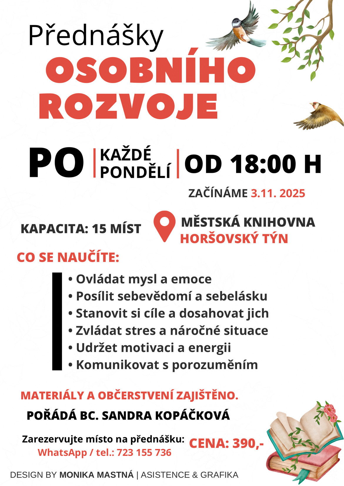 Koučink, konzultace a přednášky osobního rozvoje | Bc. Sandra Kopáčková foto 1